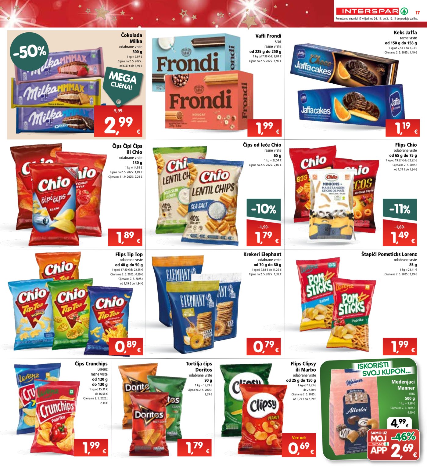 INTERSPAR katalog Akcija 26.11. - 02.12.2025.