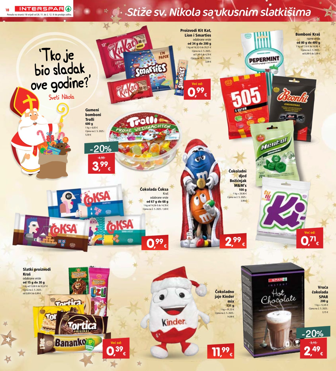 INTERSPAR katalog Akcija 26.11. - 02.12.2025.