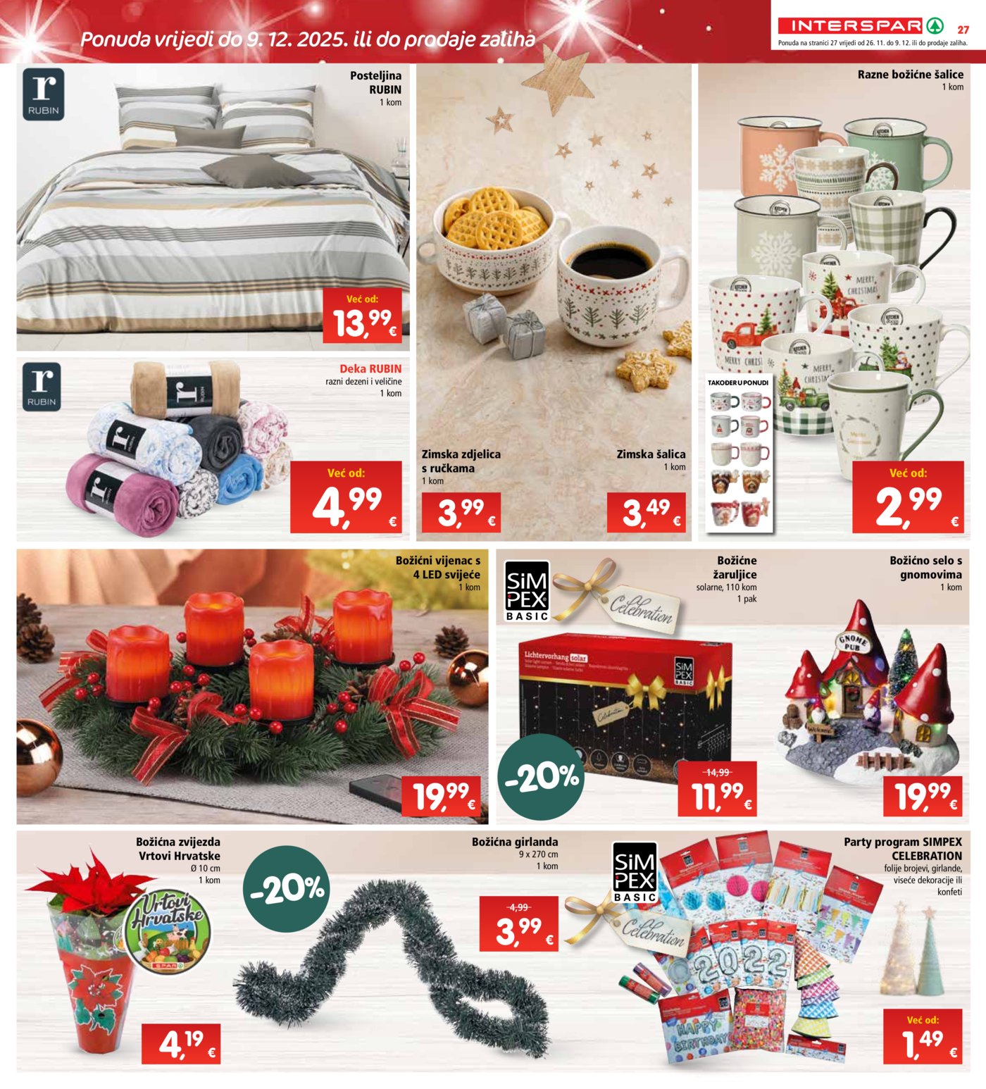 INTERSPAR katalog Akcija 26.11. - 02.12.2025.