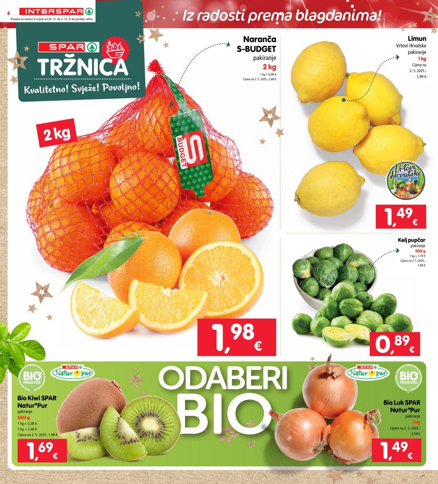 INTERSPAR katalog Akcija 26.11. - 02.12.2025.