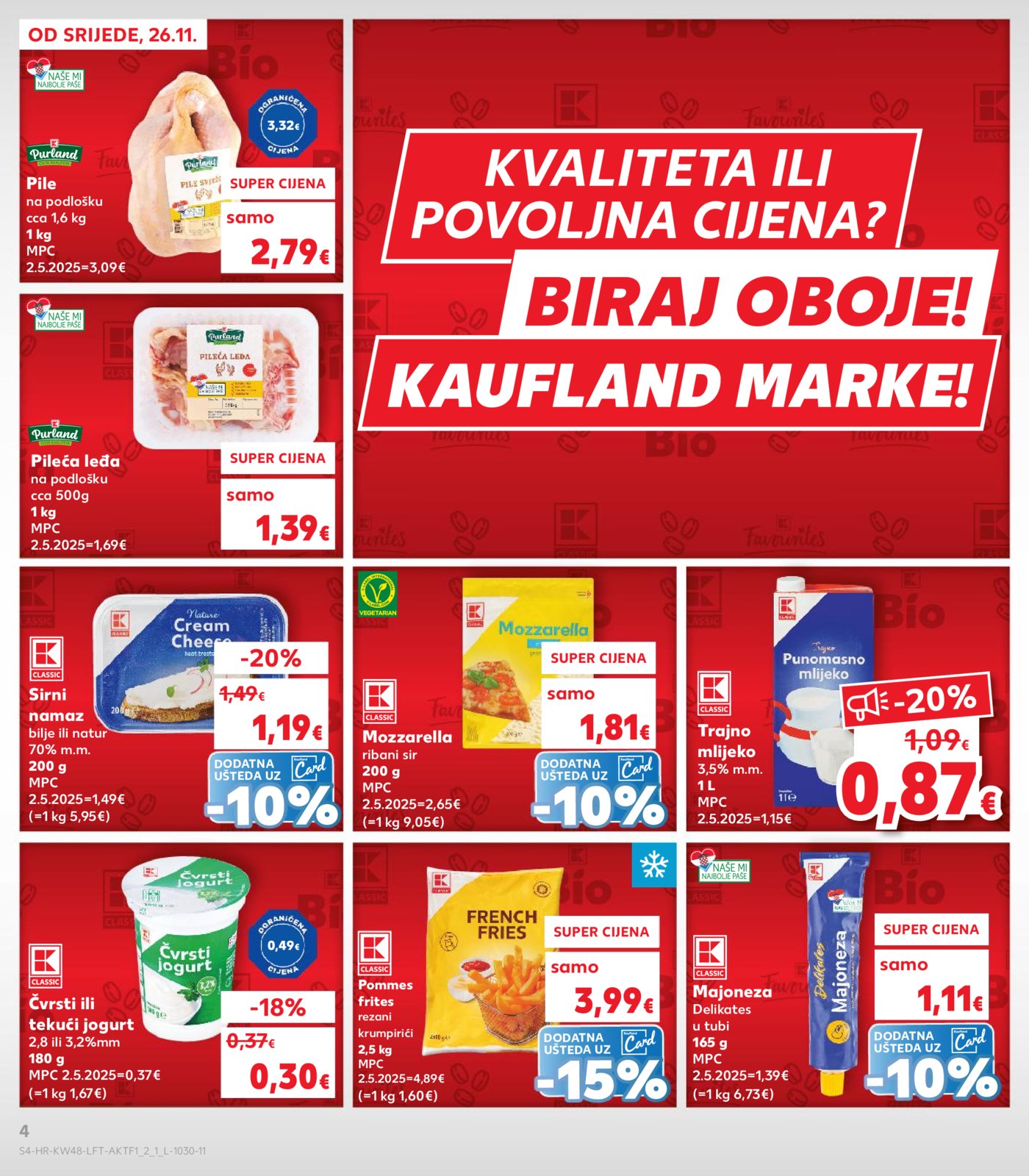 Kaufland katalog Akcija 26.11. - 02.12.2025.