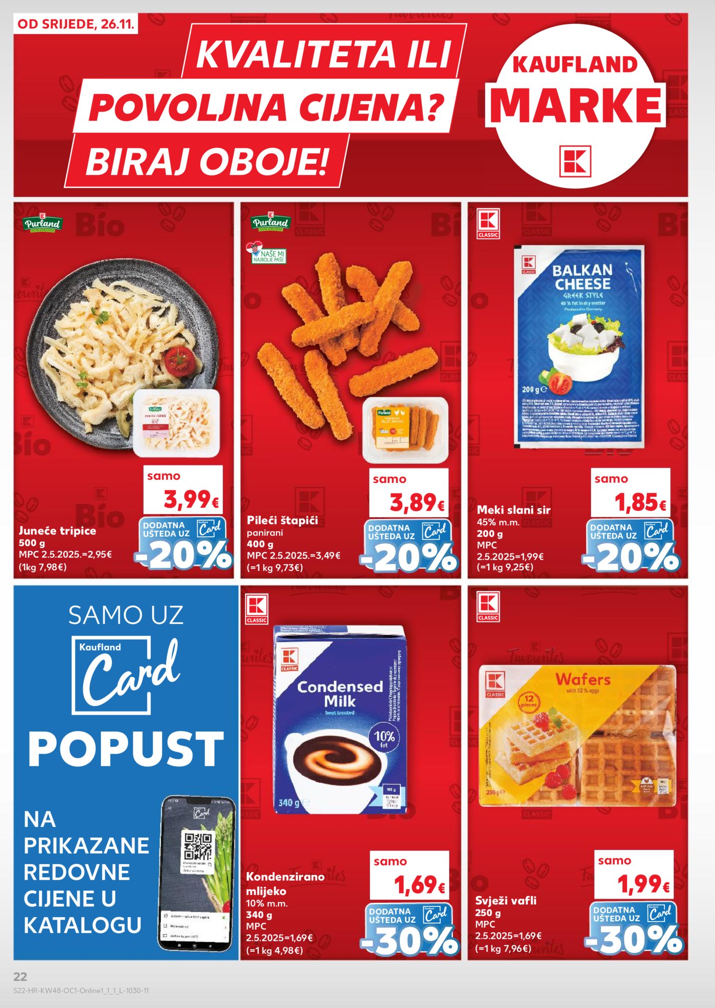 Kaufland katalog Robne marke 26.11. - 02.12.2025. Ravne Njive