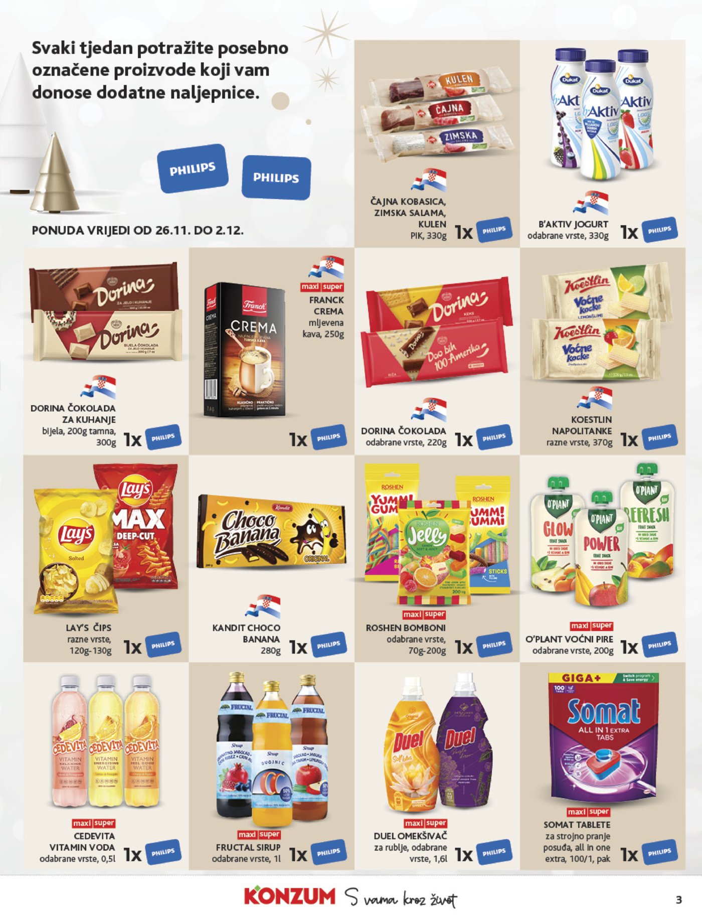 Konzum katalog Akcija 26.11. - 02.12.2025.