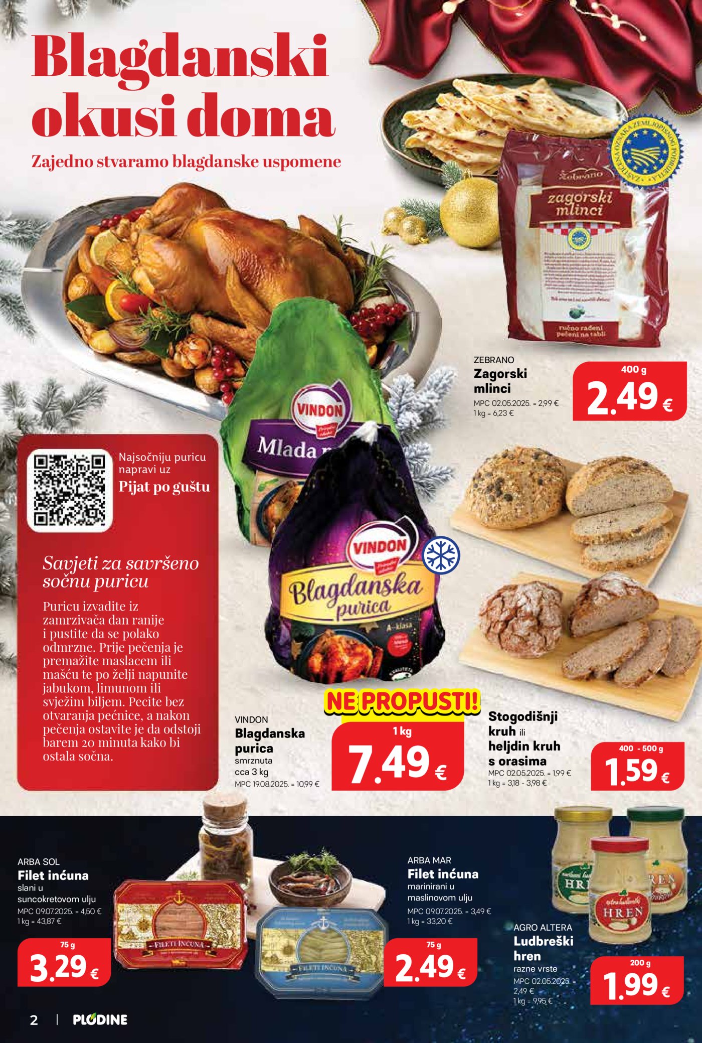 Plodine Delicije katalog Akcija 26.11.-31.12.2025.