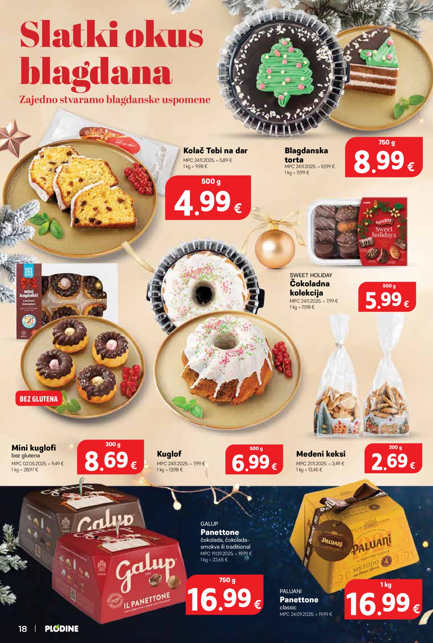 Plodine Delicije katalog Akcija 26.11.-31.12.2025.