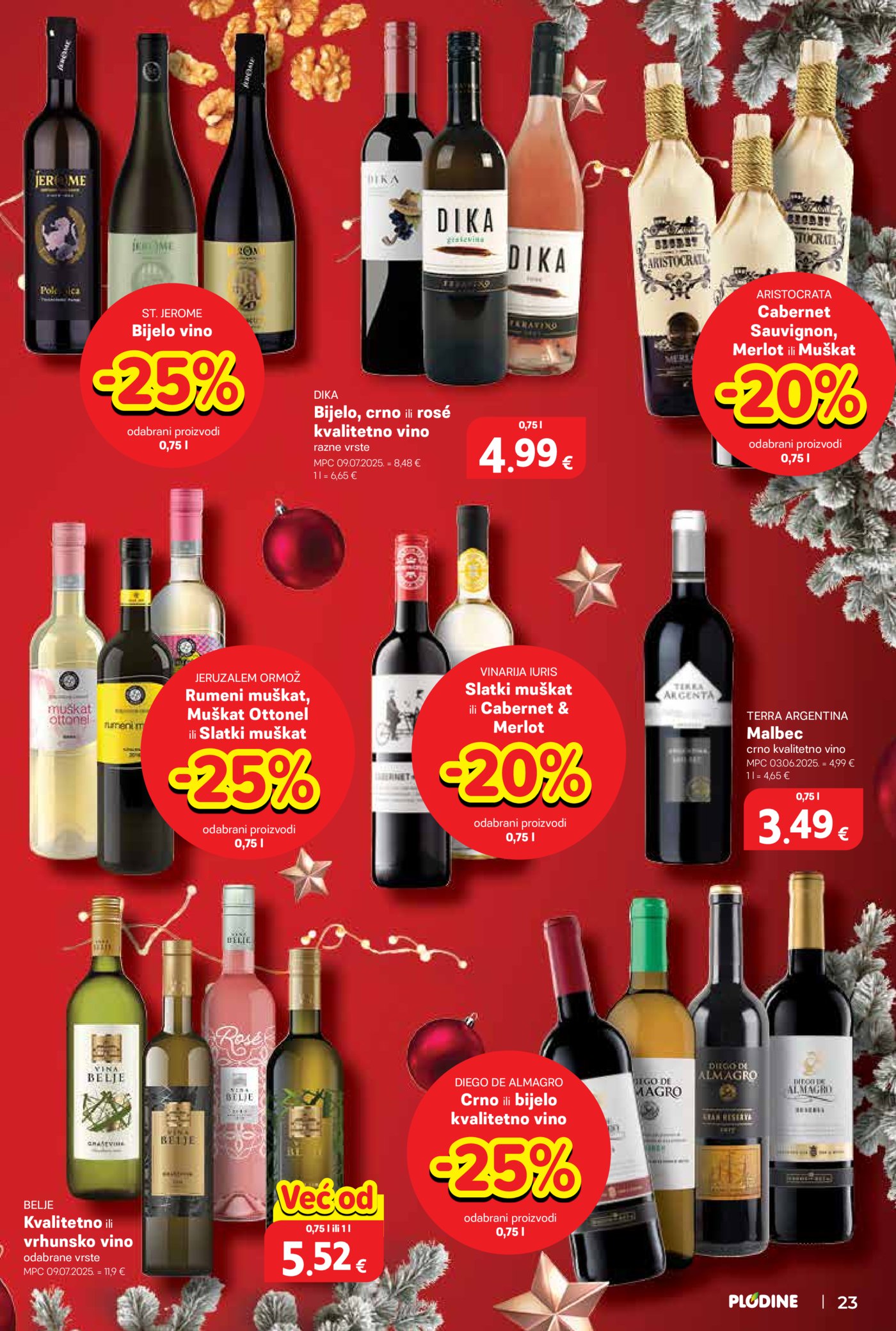 Plodine Delicije katalog Akcija 26.11.-31.12.2025.