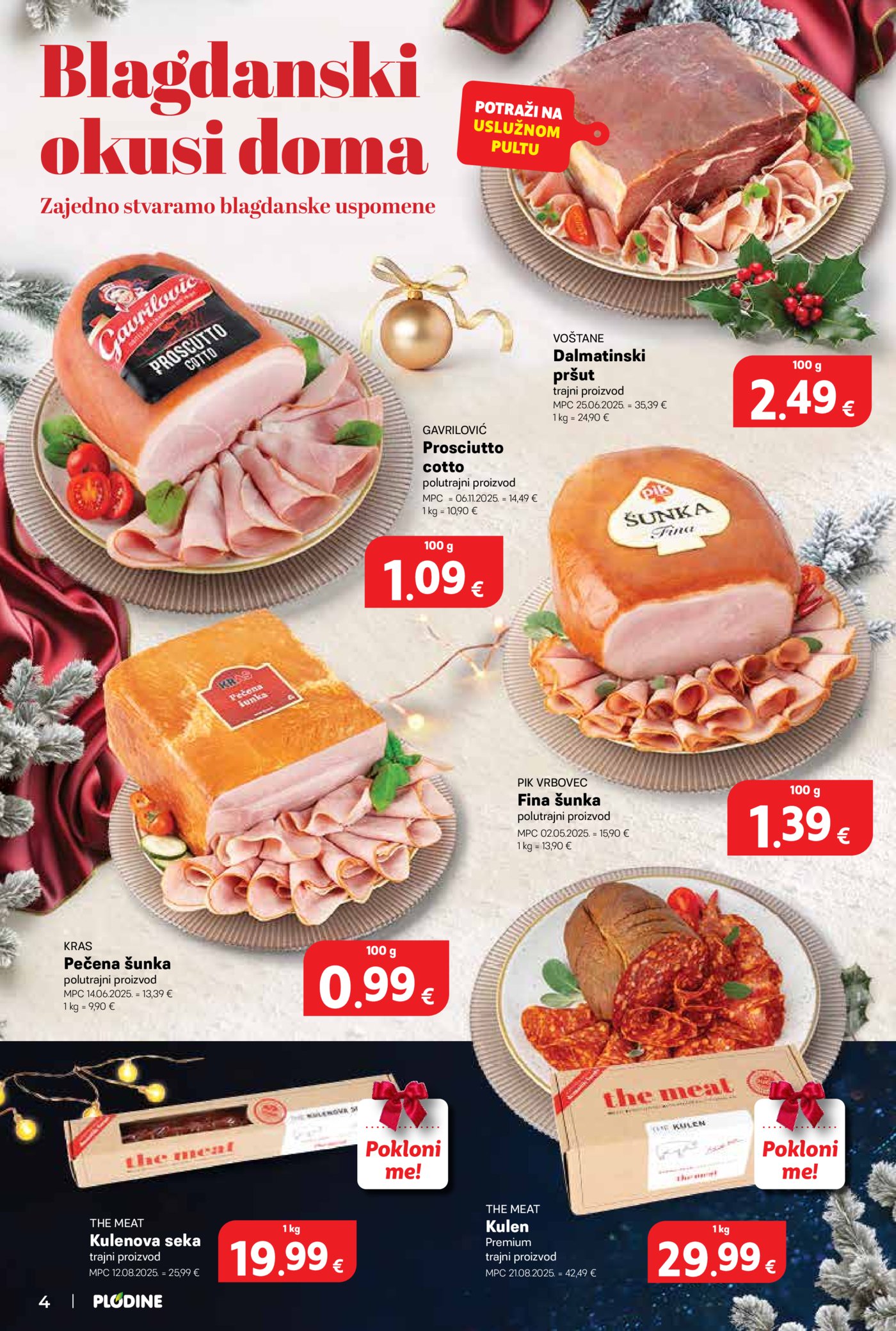 Plodine Delicije katalog Akcija 26.11.-31.12.2025.