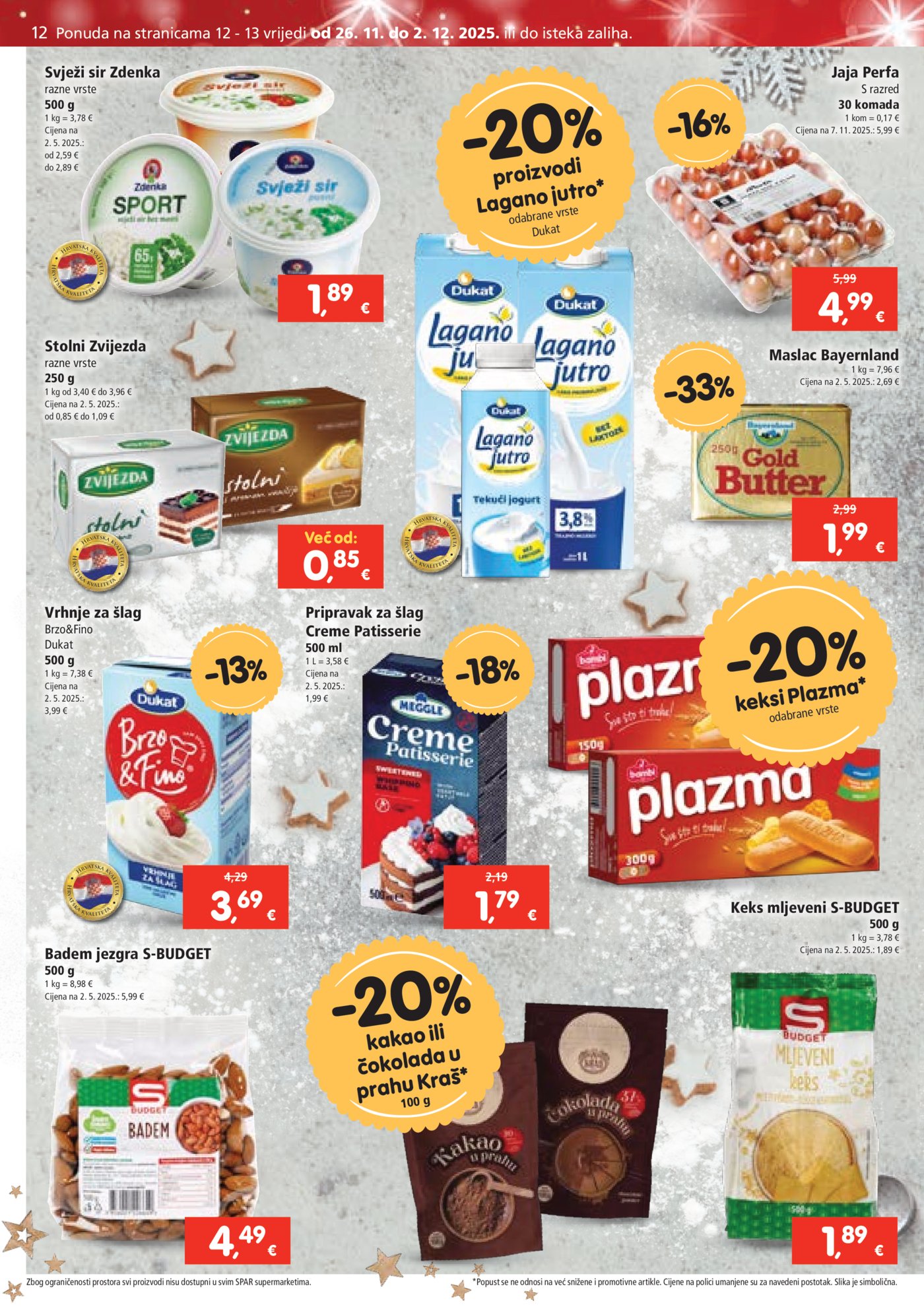 SPAR katalog Akcija 26.11. - 02.12.2025.