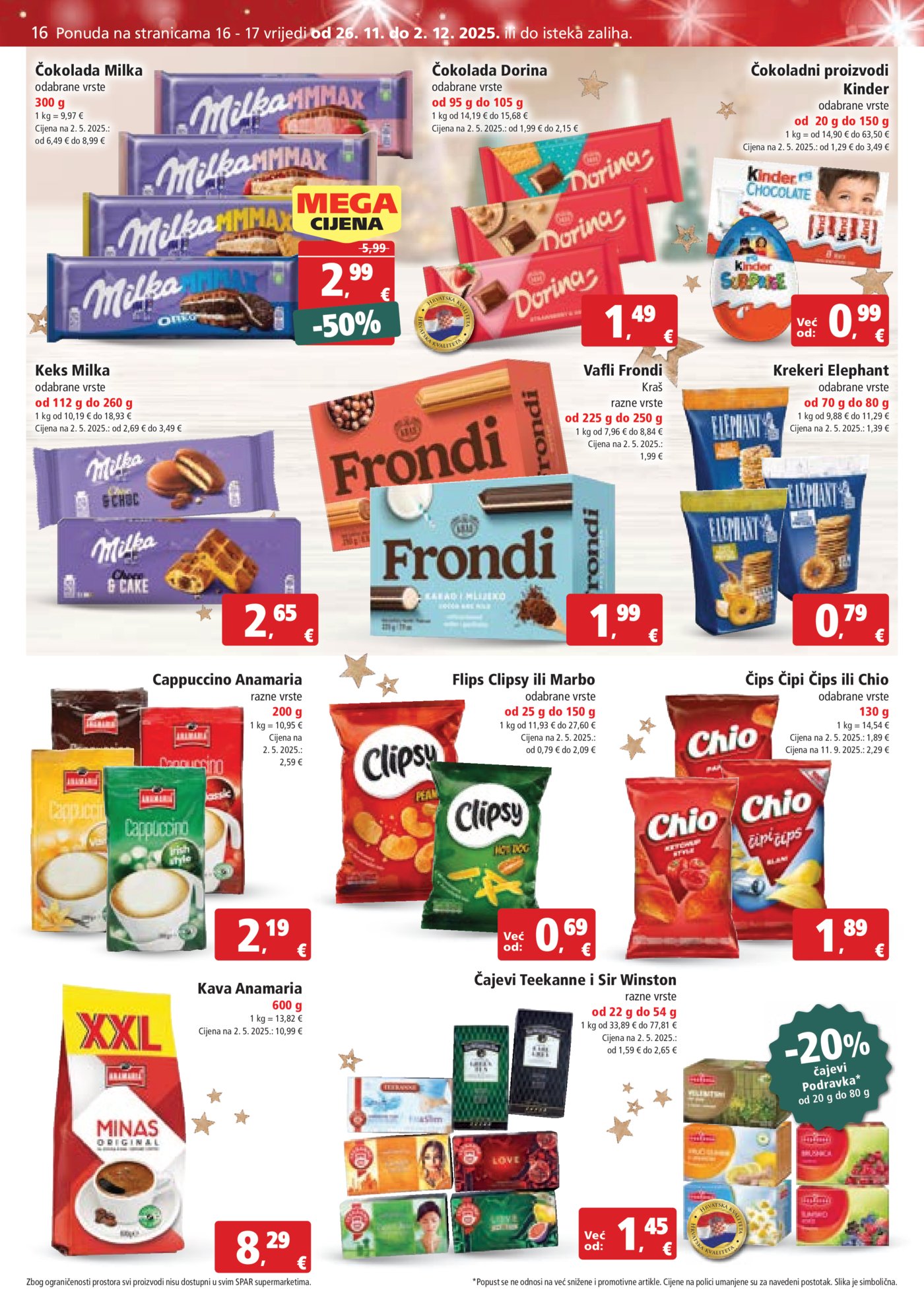 SPAR katalog Akcija 26.11. - 02.12.2025.