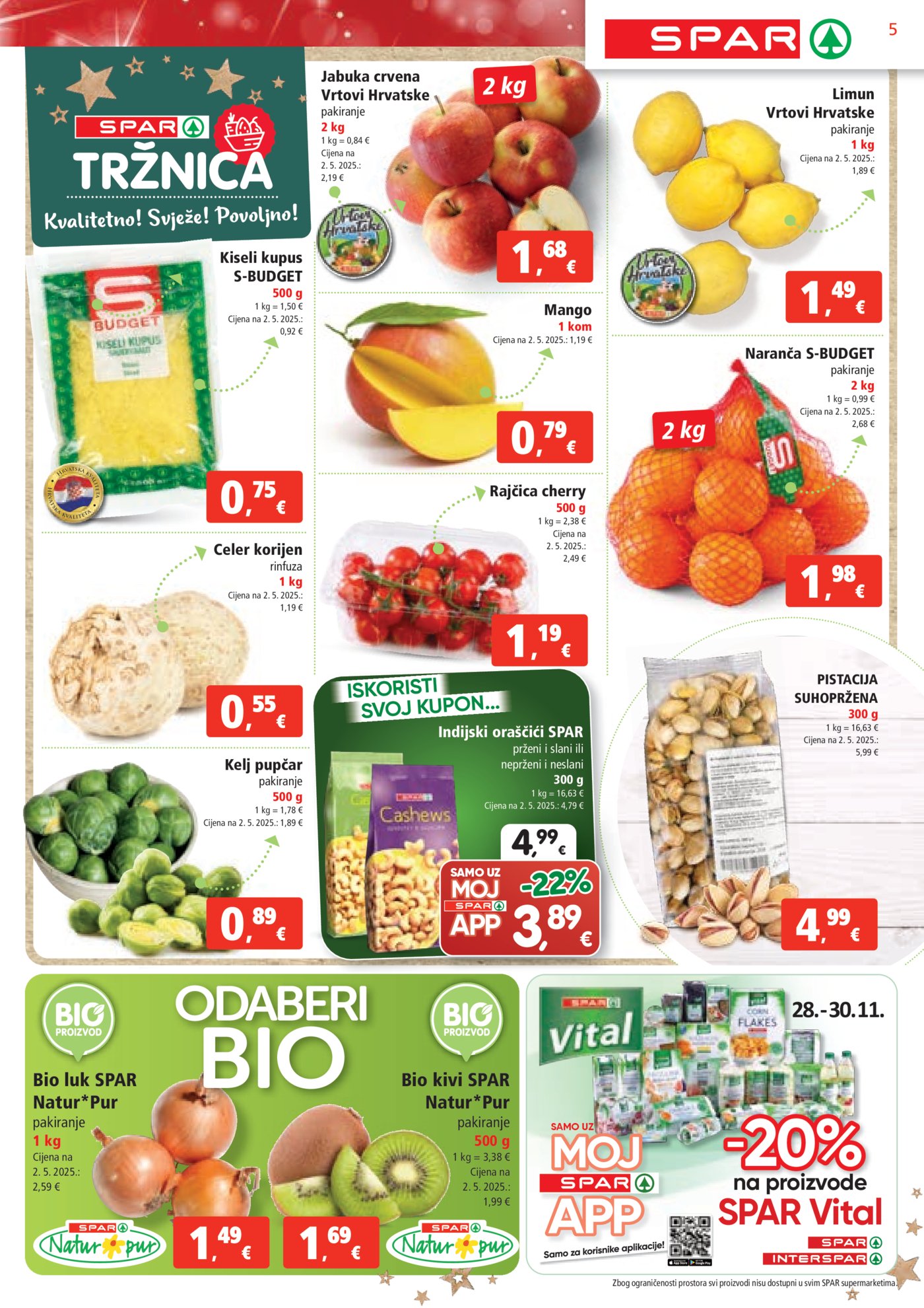 SPAR katalog Akcija 26.11. - 02.12.2025.