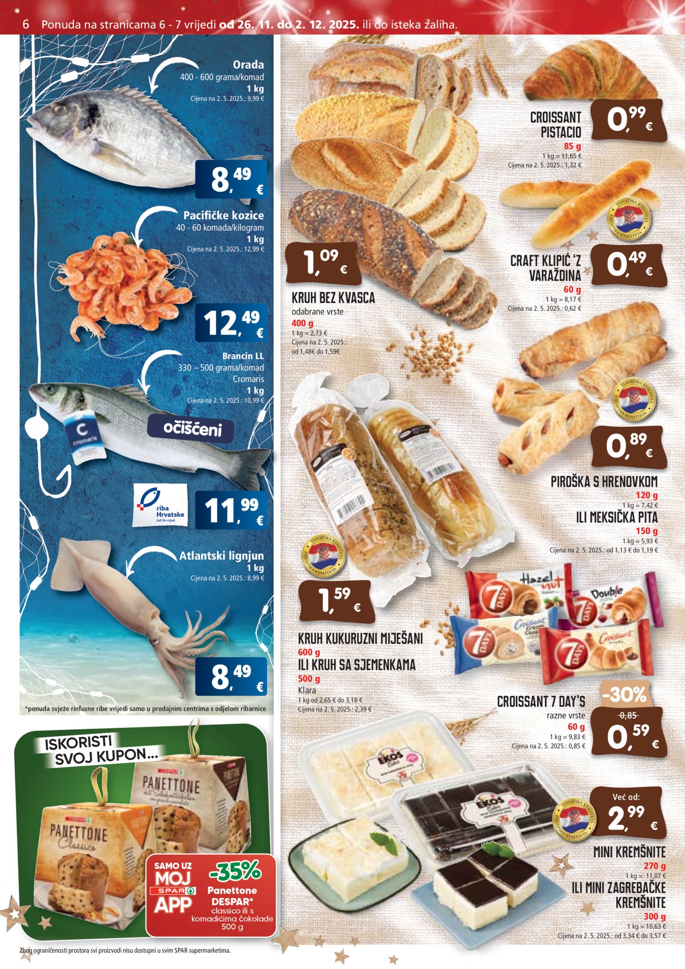 SPAR katalog Akcija 26.11. - 02.12.2025.