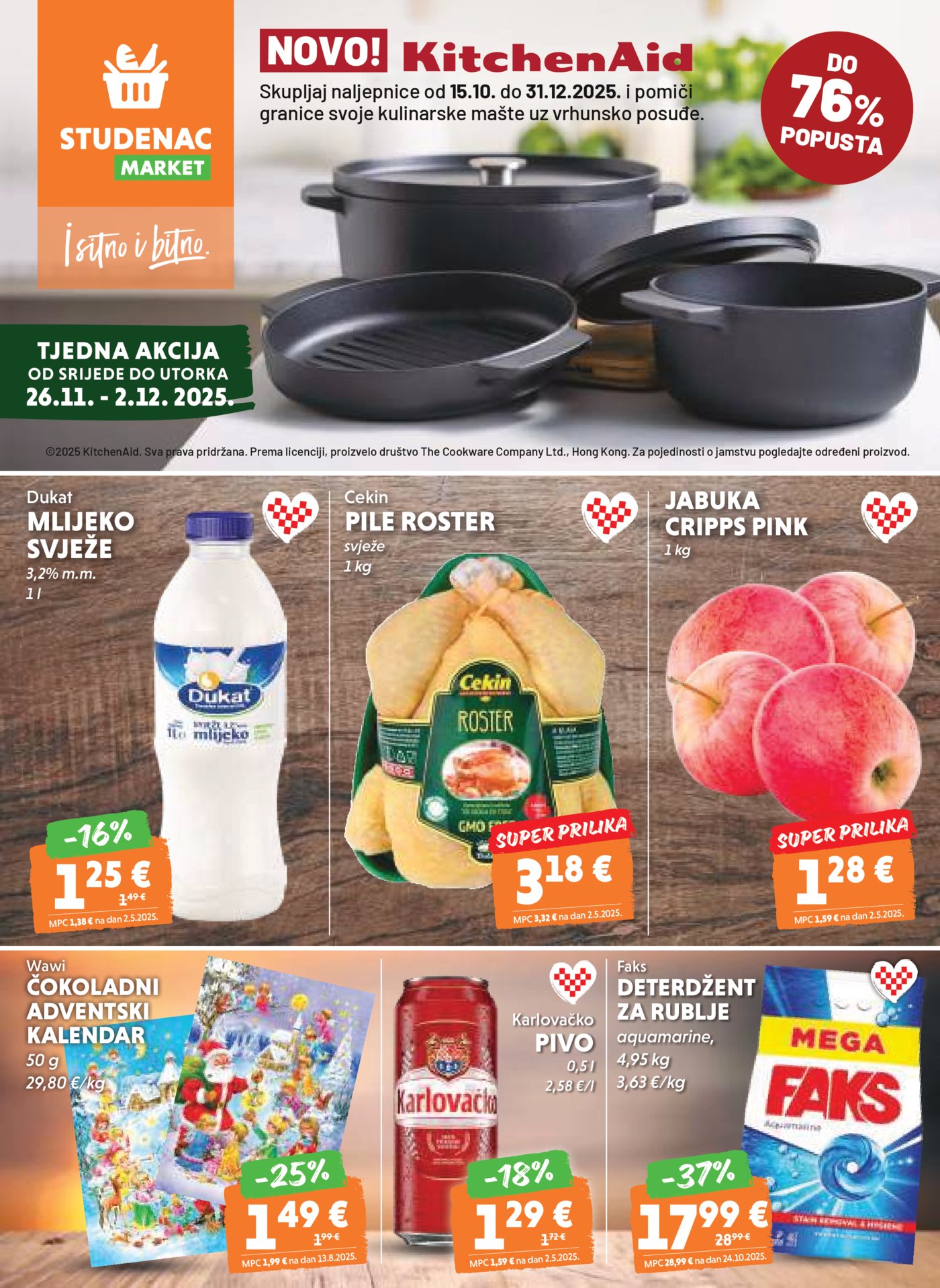 Studenac katalog Tjedna Akcija 26.11. - 02.12.2025.