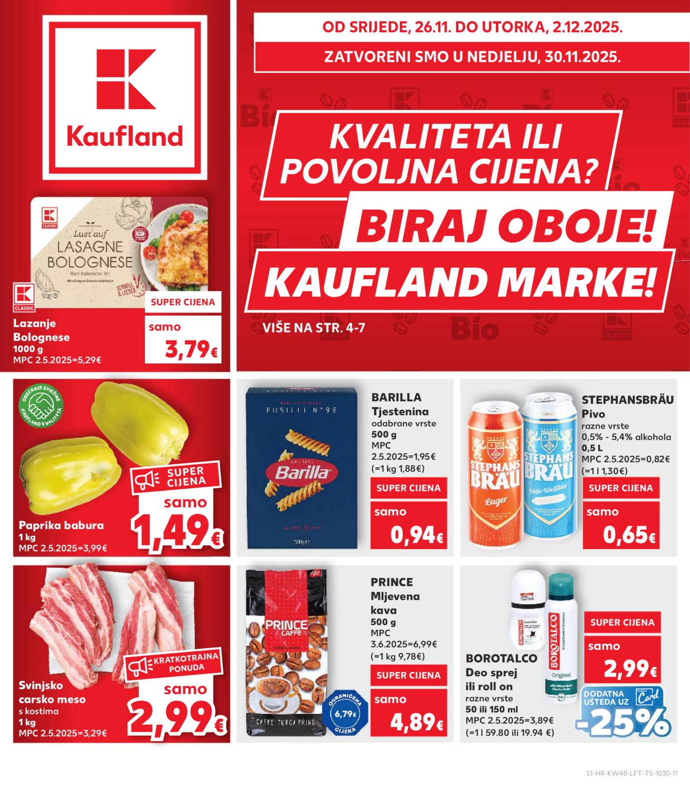 Kaufland katalog Akcija 26.11. - 02.12.2025.