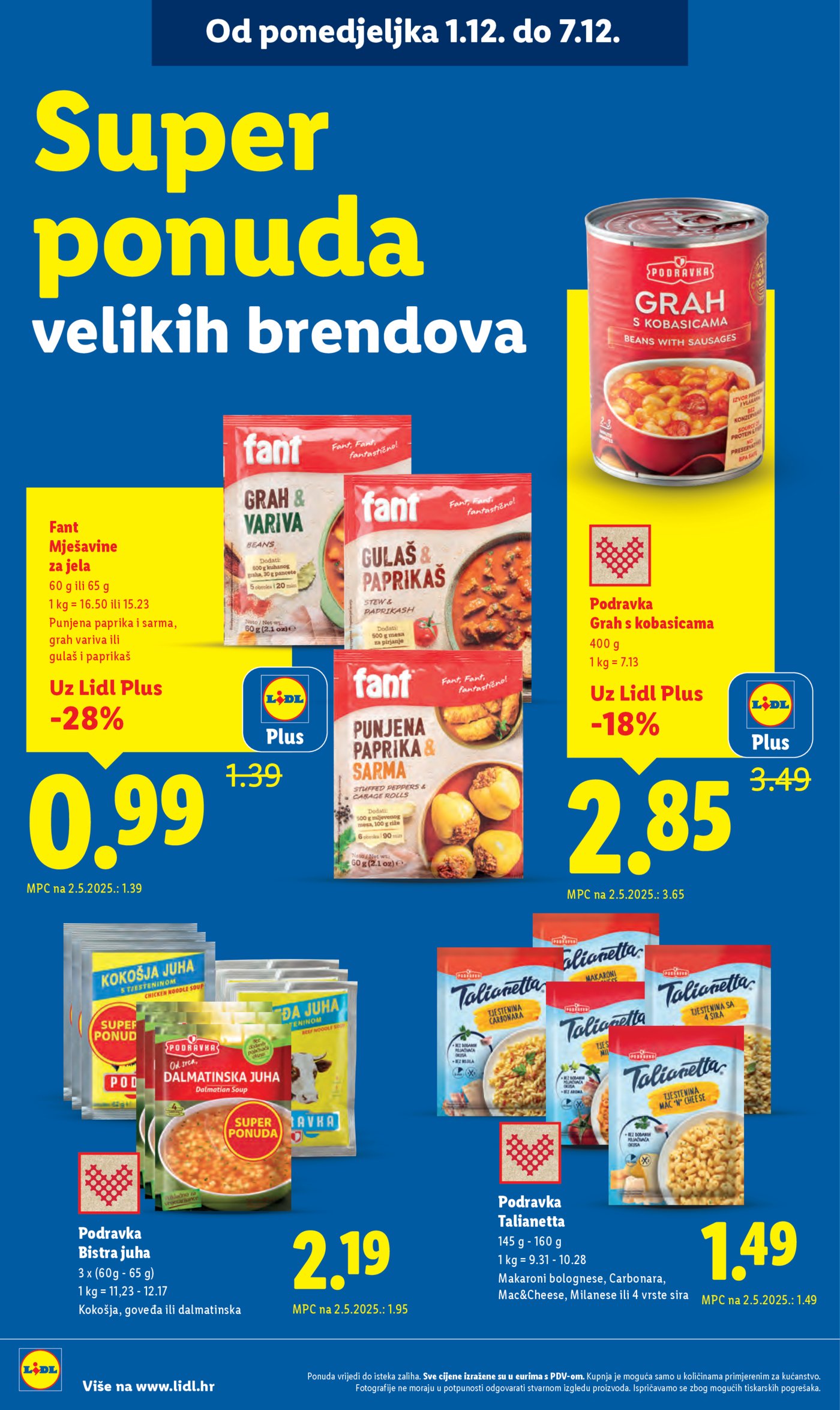 Lidl katalog ponuda od Ponedjeljka 01.12.-07.12.2025.