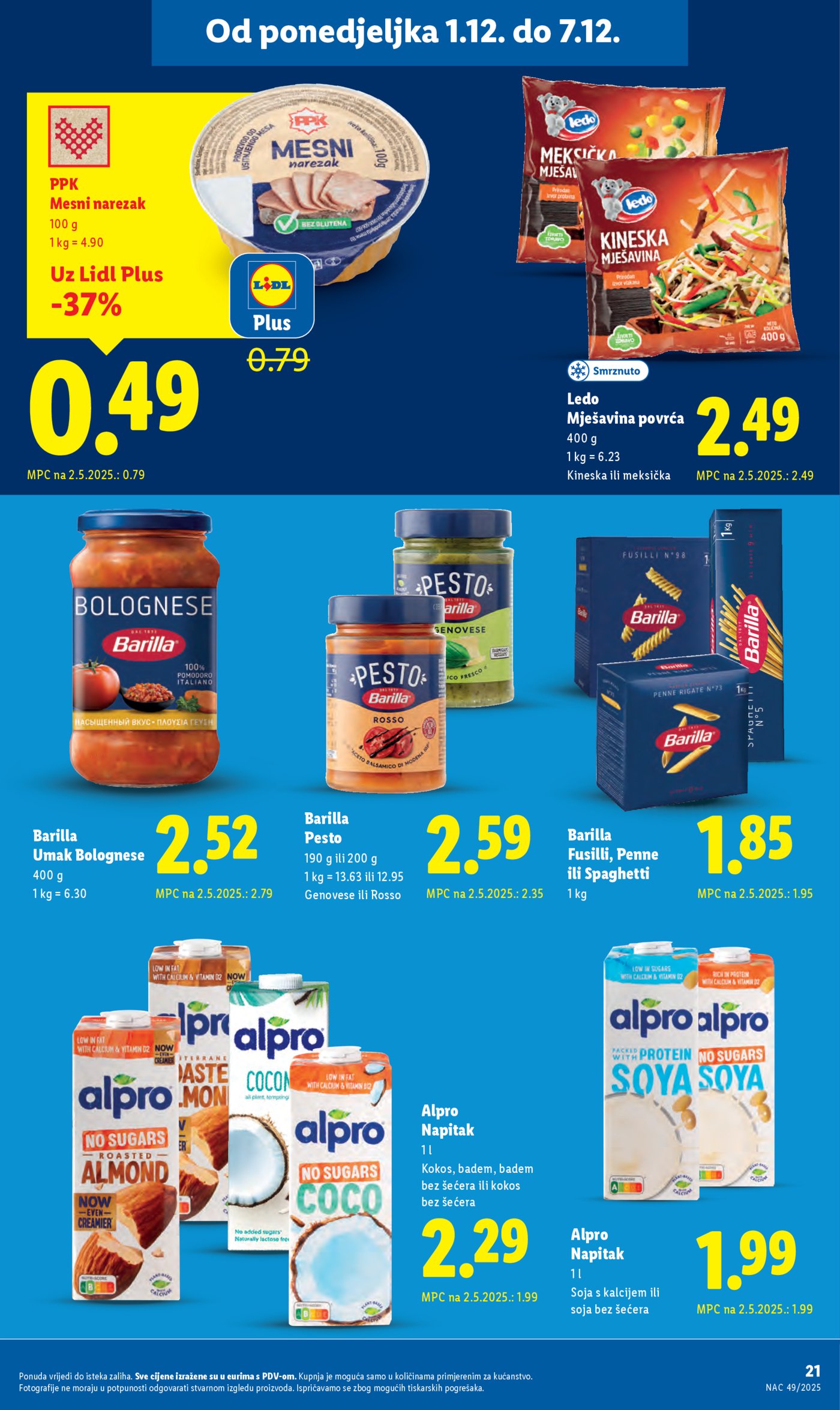 Lidl katalog ponuda od Ponedjeljka 01.12.-07.12.2025.