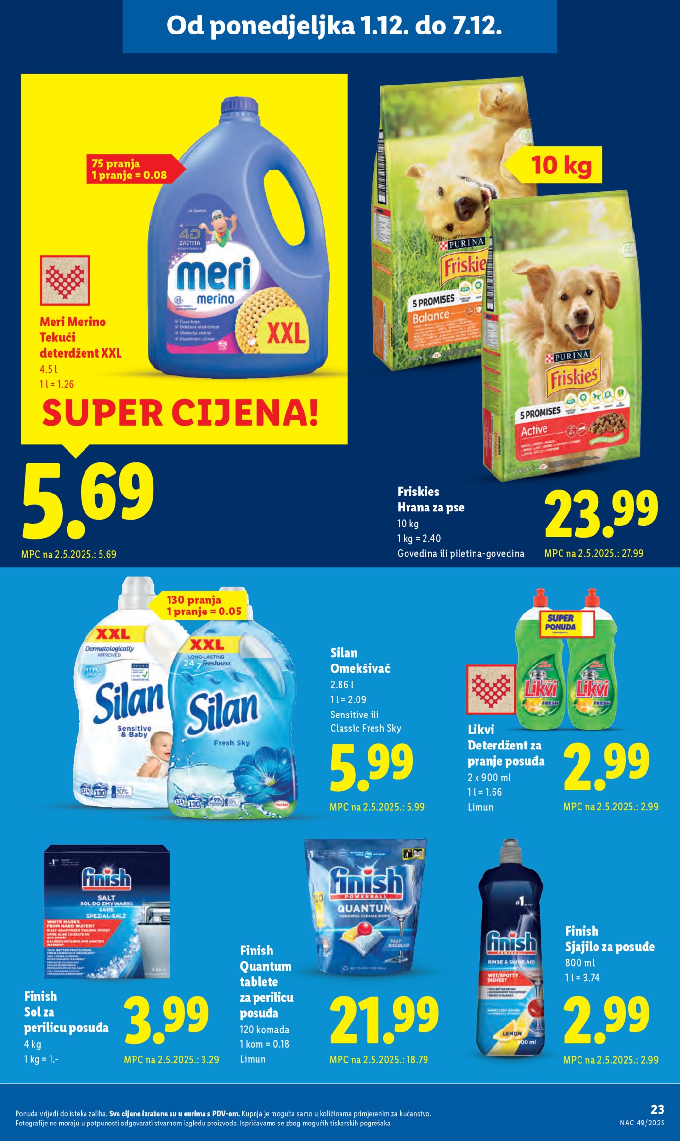 Lidl katalog ponuda od Ponedjeljka 01.12.-07.12.2025.