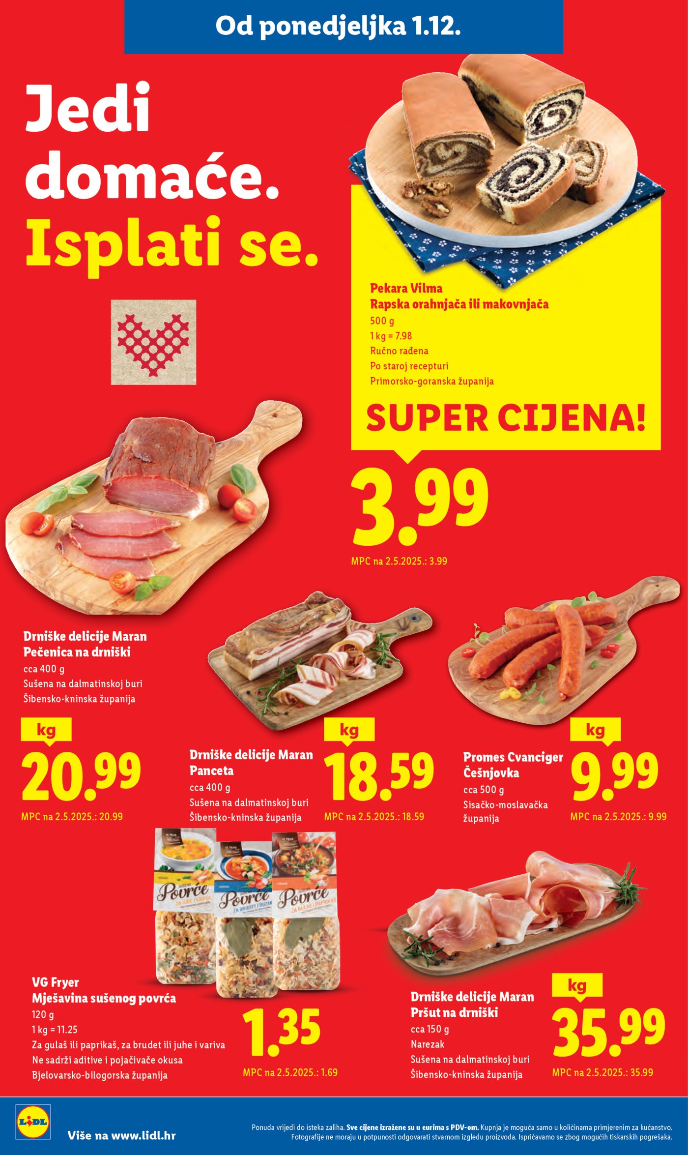 Lidl katalog ponuda od Ponedjeljka 01.12.-07.12.2025.