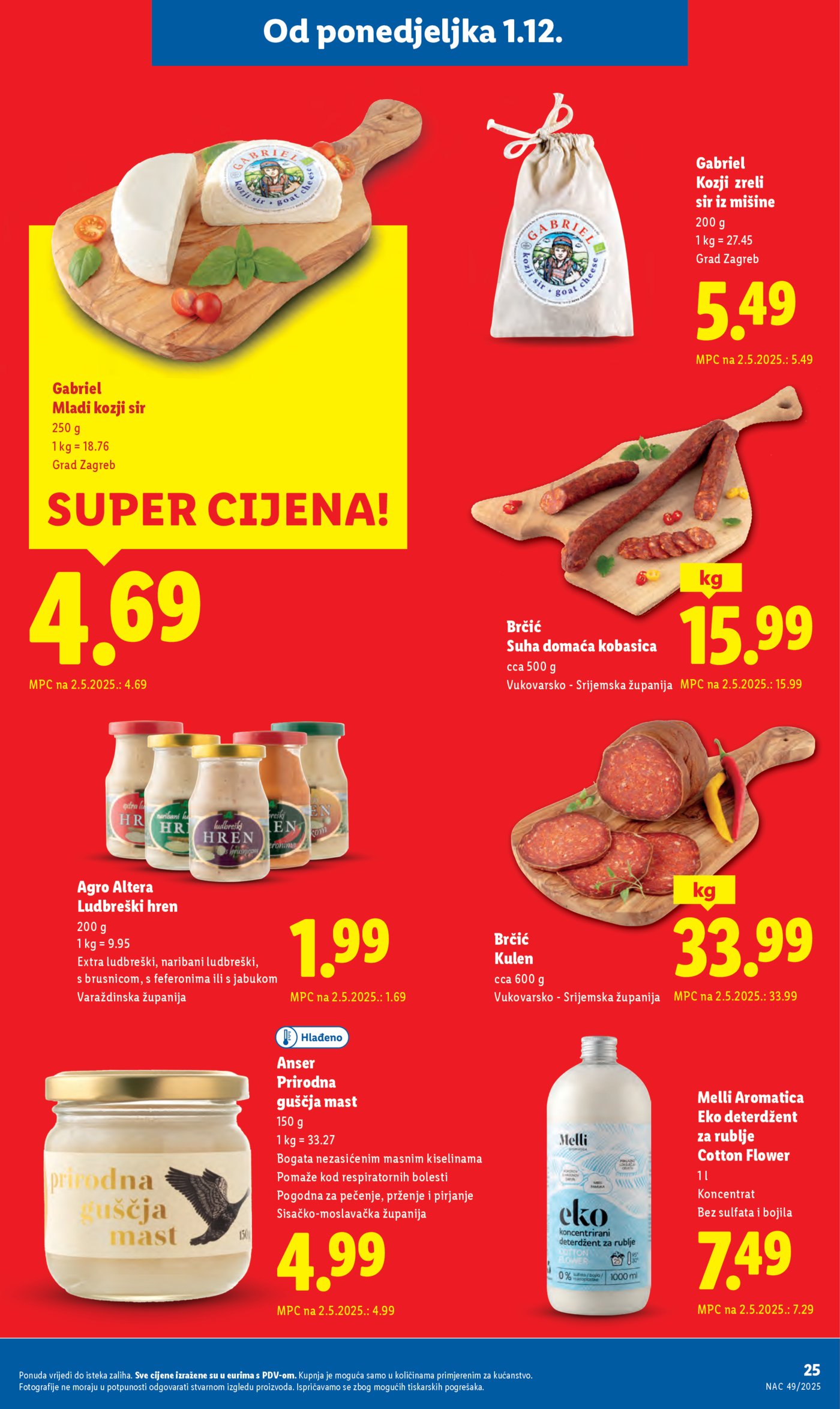 Lidl katalog ponuda od Ponedjeljka 01.12.-07.12.2025.