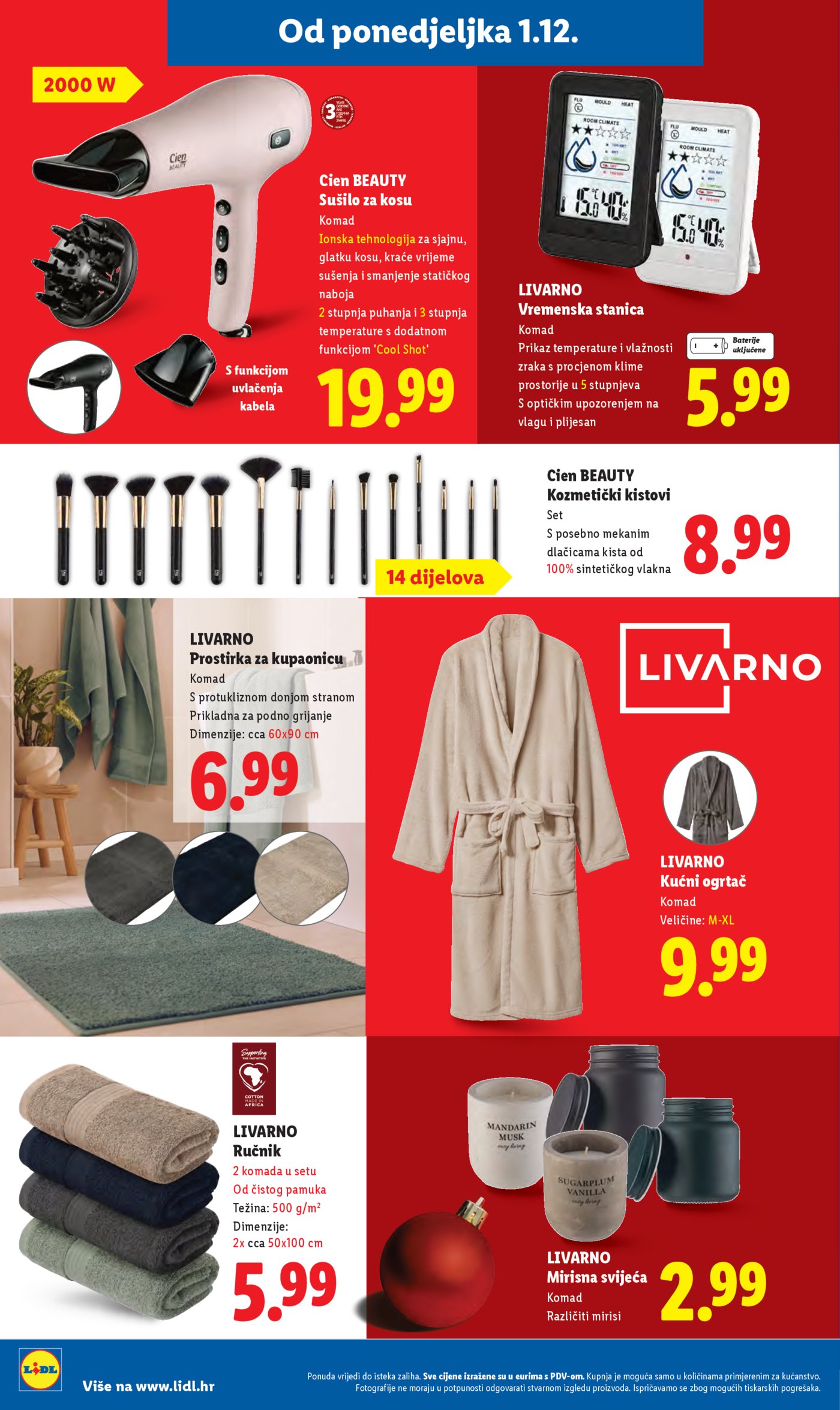 Lidl katalog ponuda od Ponedjeljka 01.12.-07.12.2025.