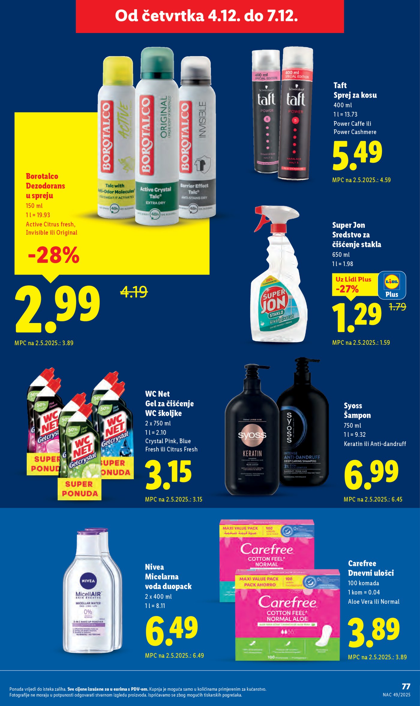 Lidl katalog ponuda od Ponedjeljka 01.12.-07.12.2025.