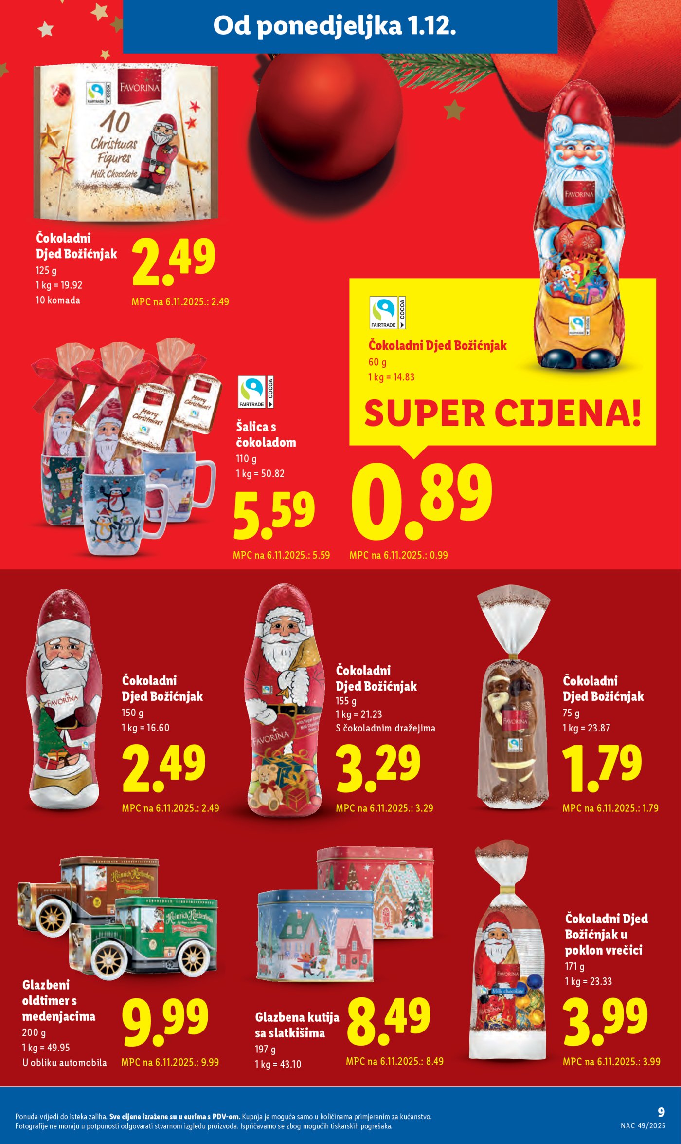 Lidl katalog ponuda od Ponedjeljka 01.12.-07.12.2025.