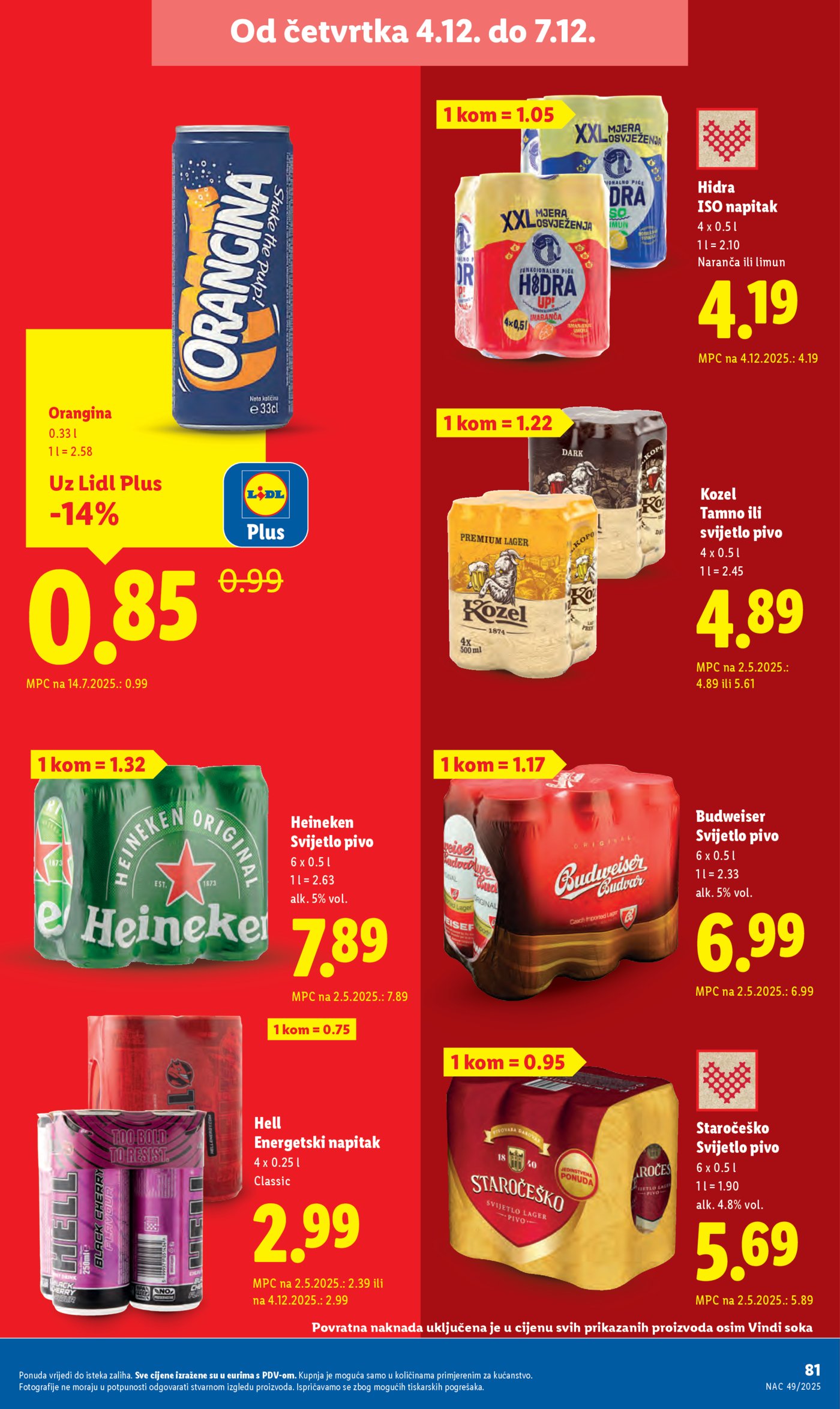 Lidl katalog ponuda od Ponedjeljka 01.12.-07.12.2025.