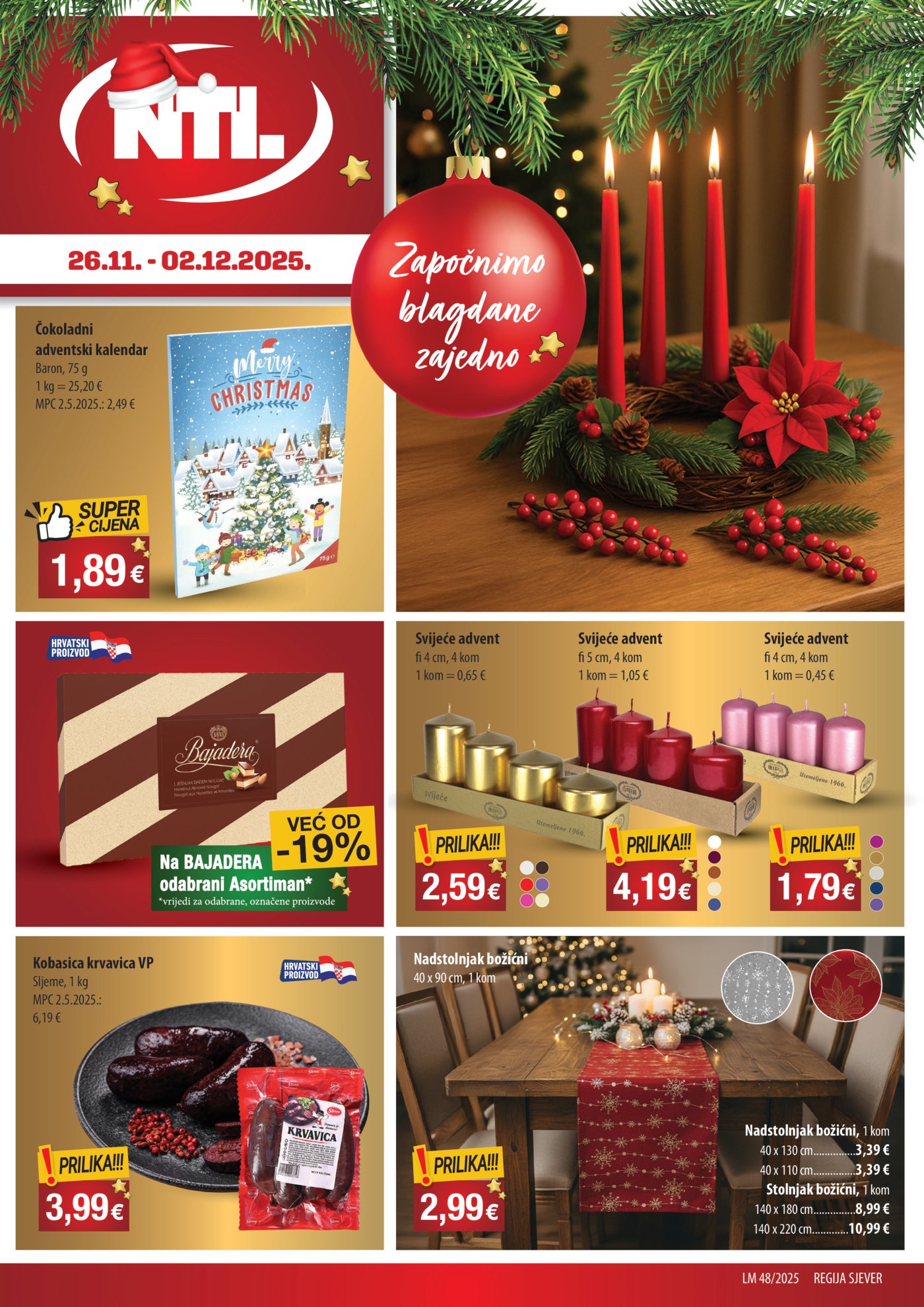 NTL katalog Akcija 26.11. - 02.12.2025. Sjever