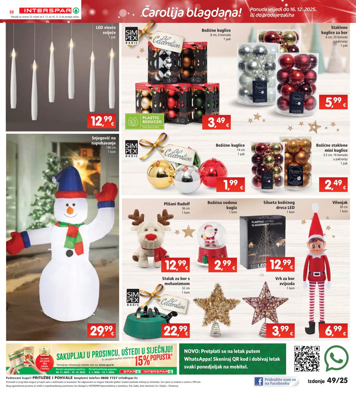 Interspar katalog Akcija 03.12. - 09.12.2025.