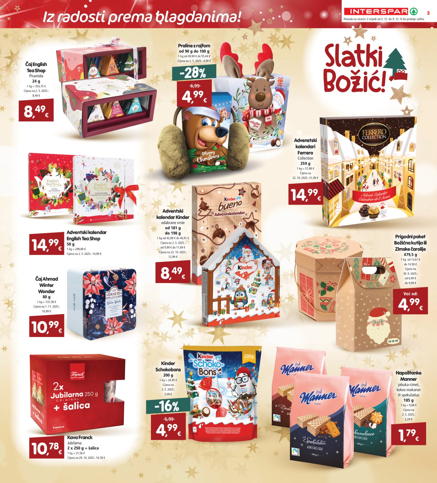 Interspar katalog Slatkiši 03.12. - 09.12.2025.
