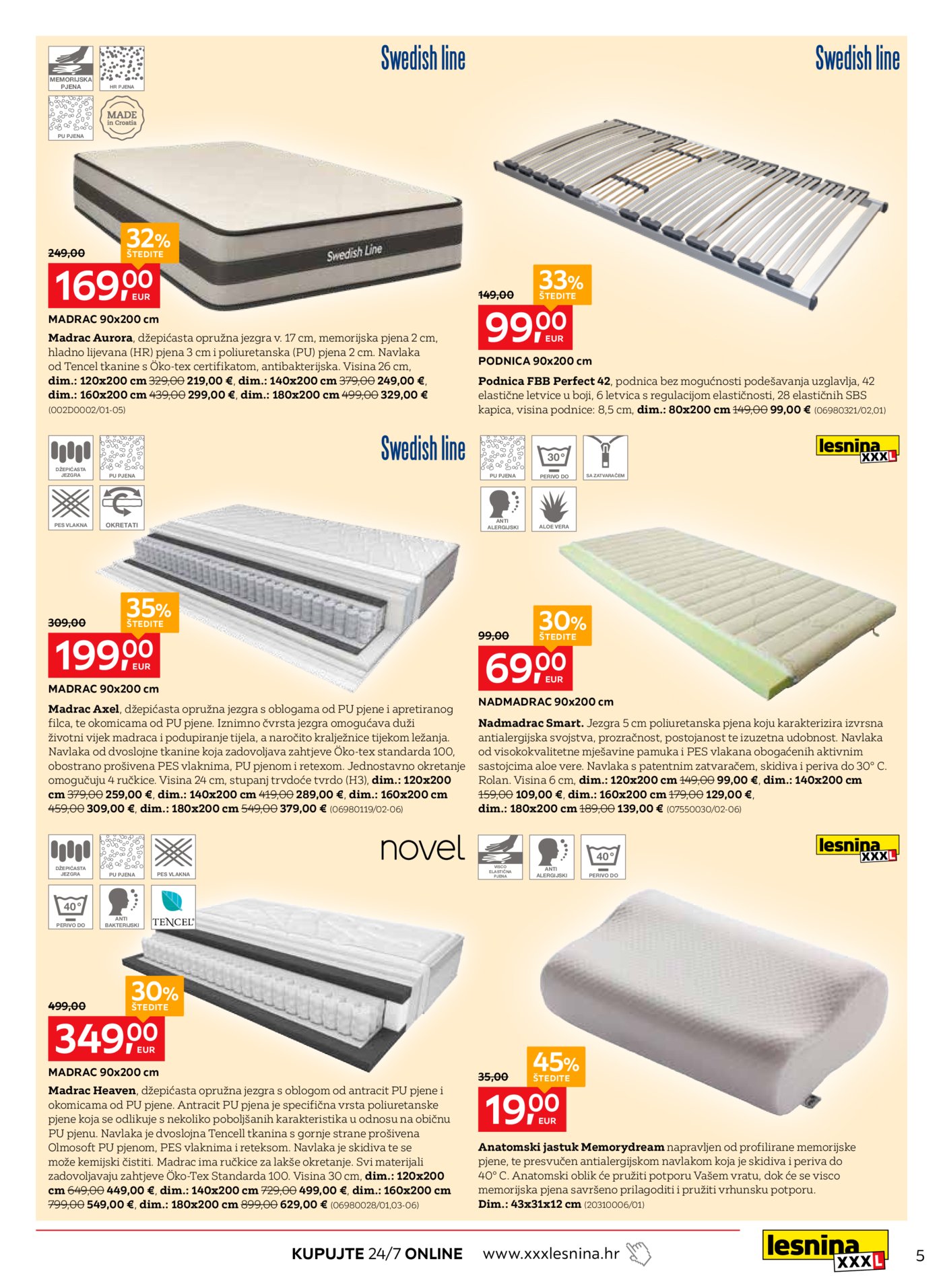 Lesnina katalog Spavajte kao na oblacima - 01.12.-24.12.2025.