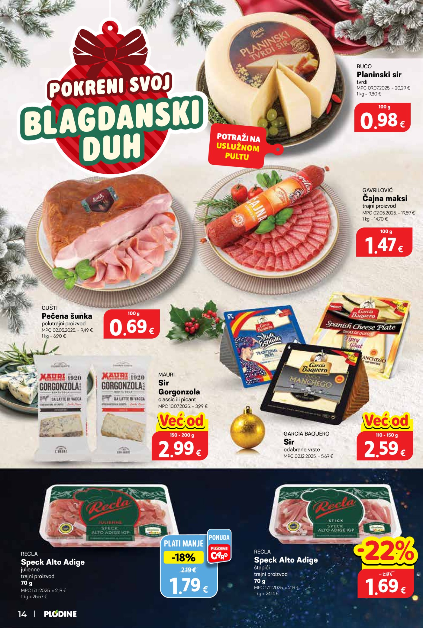 Plodine katalog Akcija 03.12. - 09.12.2025.