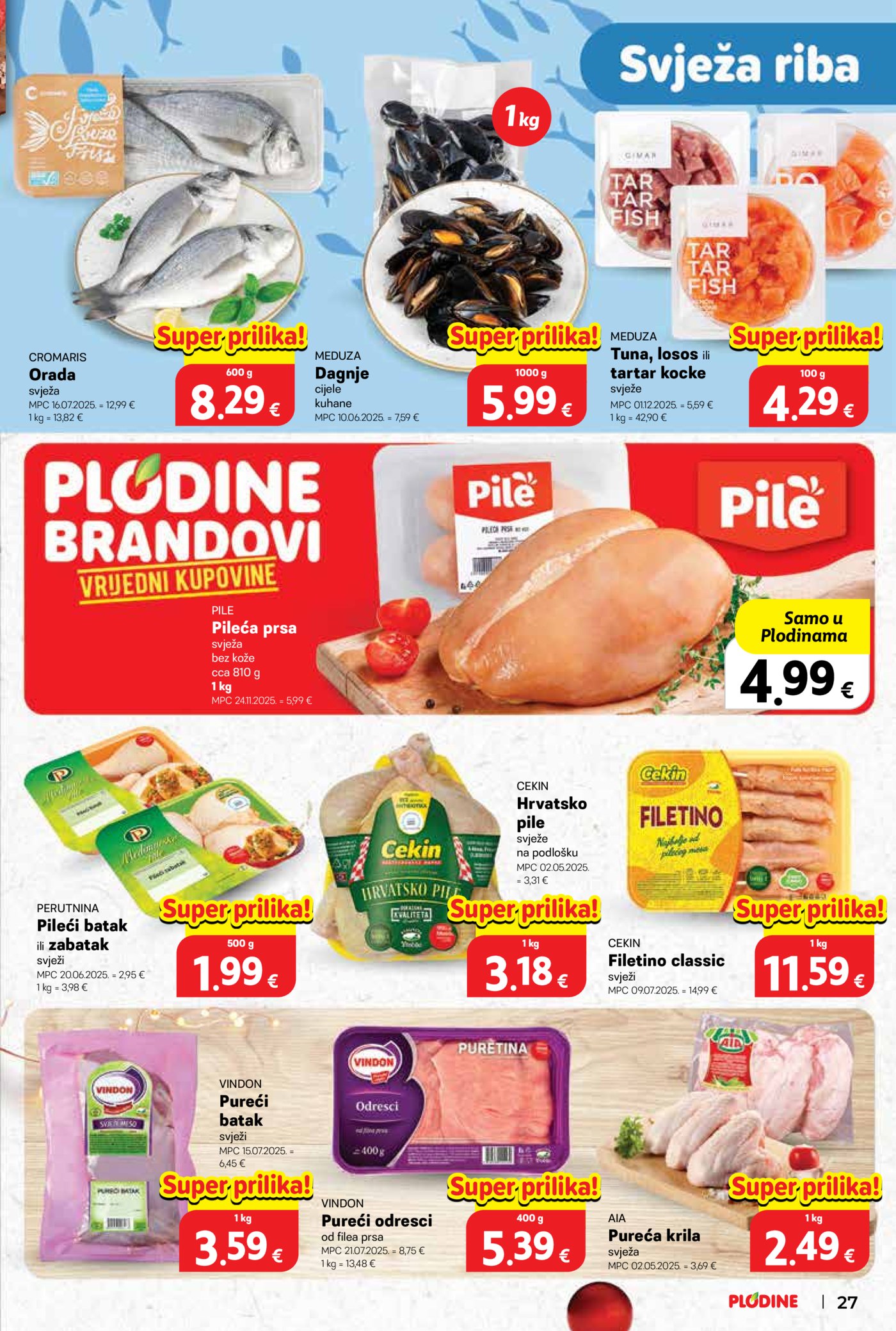 Plodine katalog Akcija 03.12. - 09.12.2025.