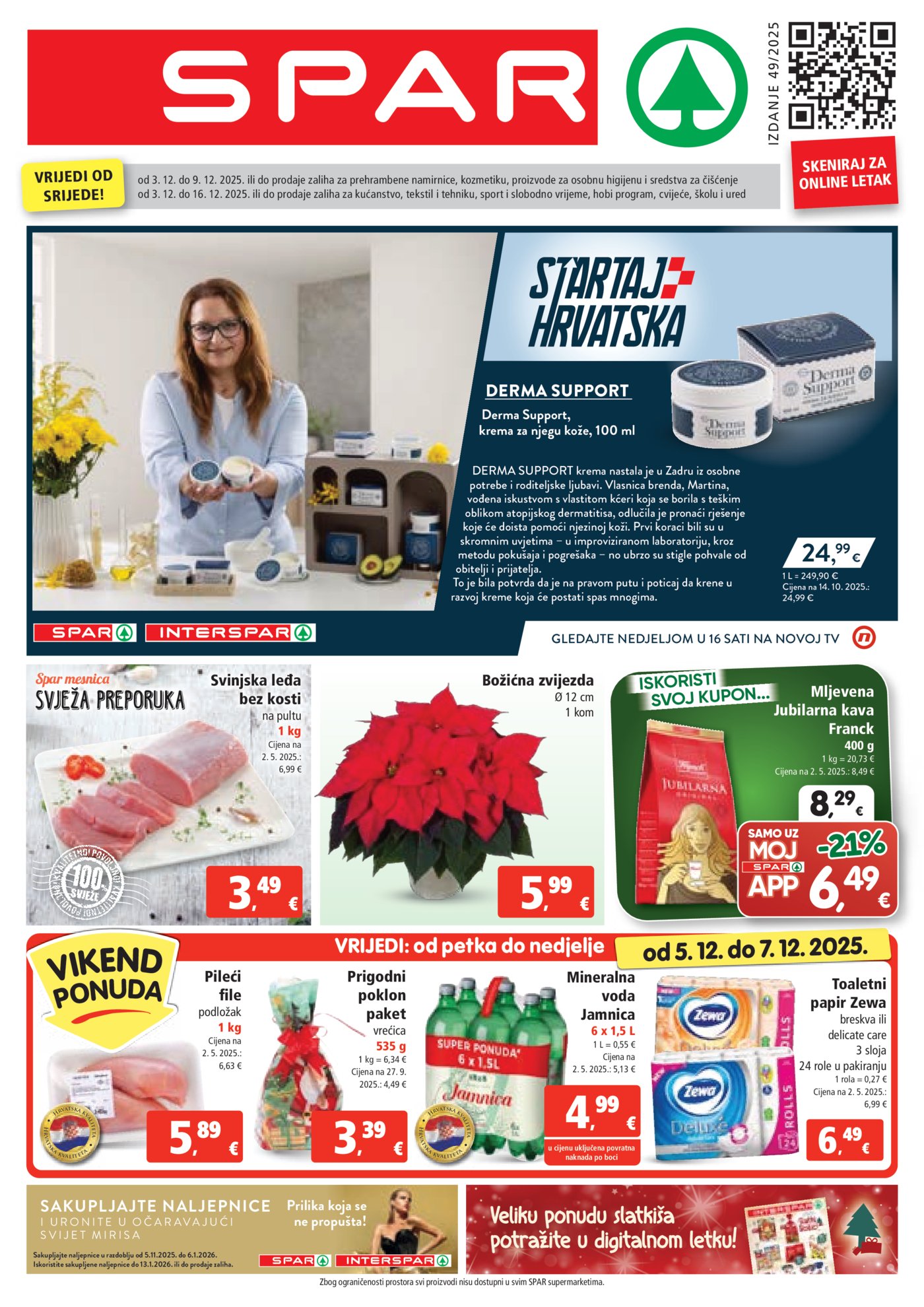 SPAR katalog Akcija 03.12. - 09.12.2025.
