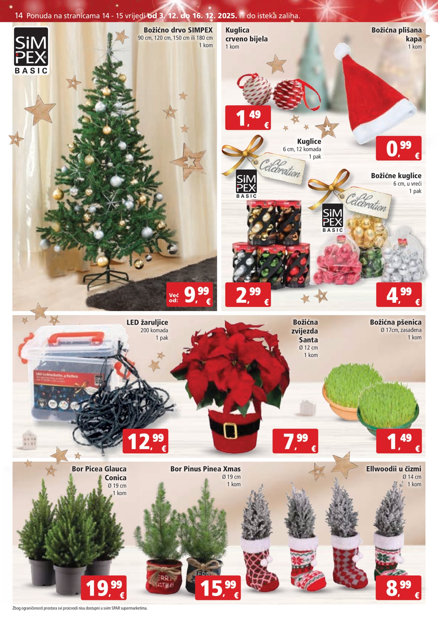 SPAR katalog Akcija 03.12. - 09.12.2025.
