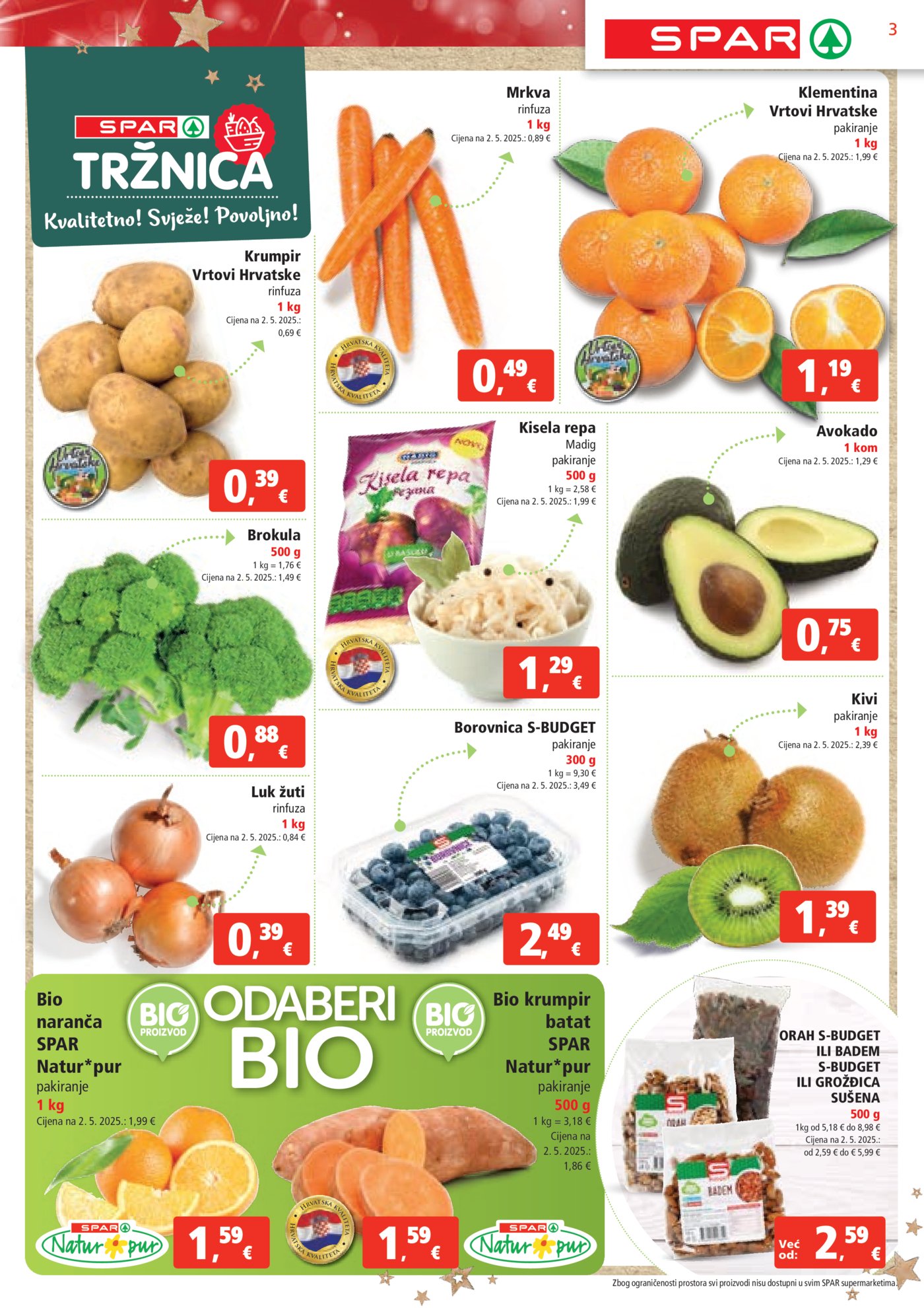 SPAR katalog Akcija 03.12. - 09.12.2025.