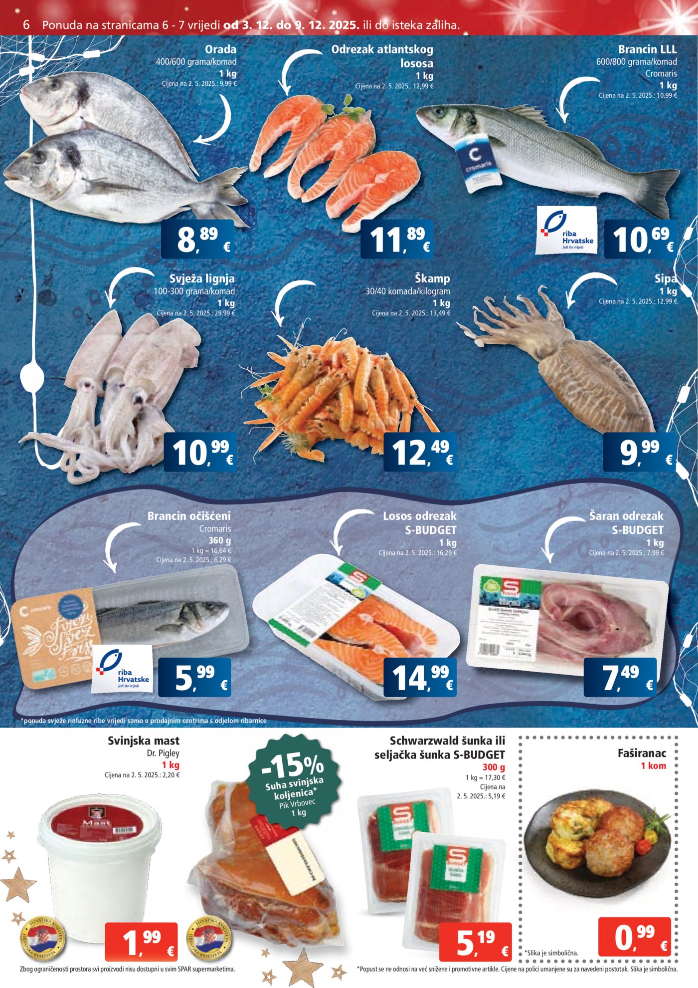 SPAR katalog Akcija 03.12. - 09.12.2025.