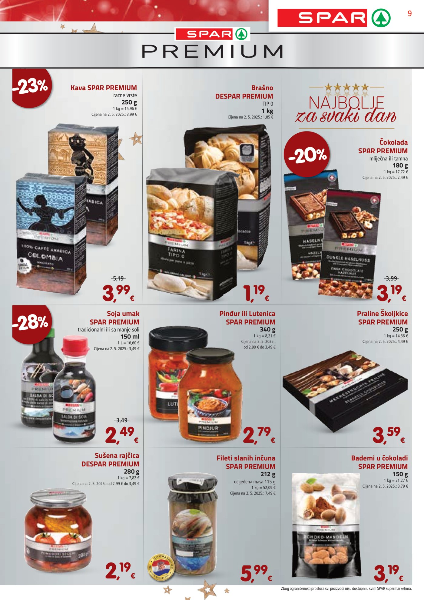 SPAR katalog Akcija 03.12. - 09.12.2025.