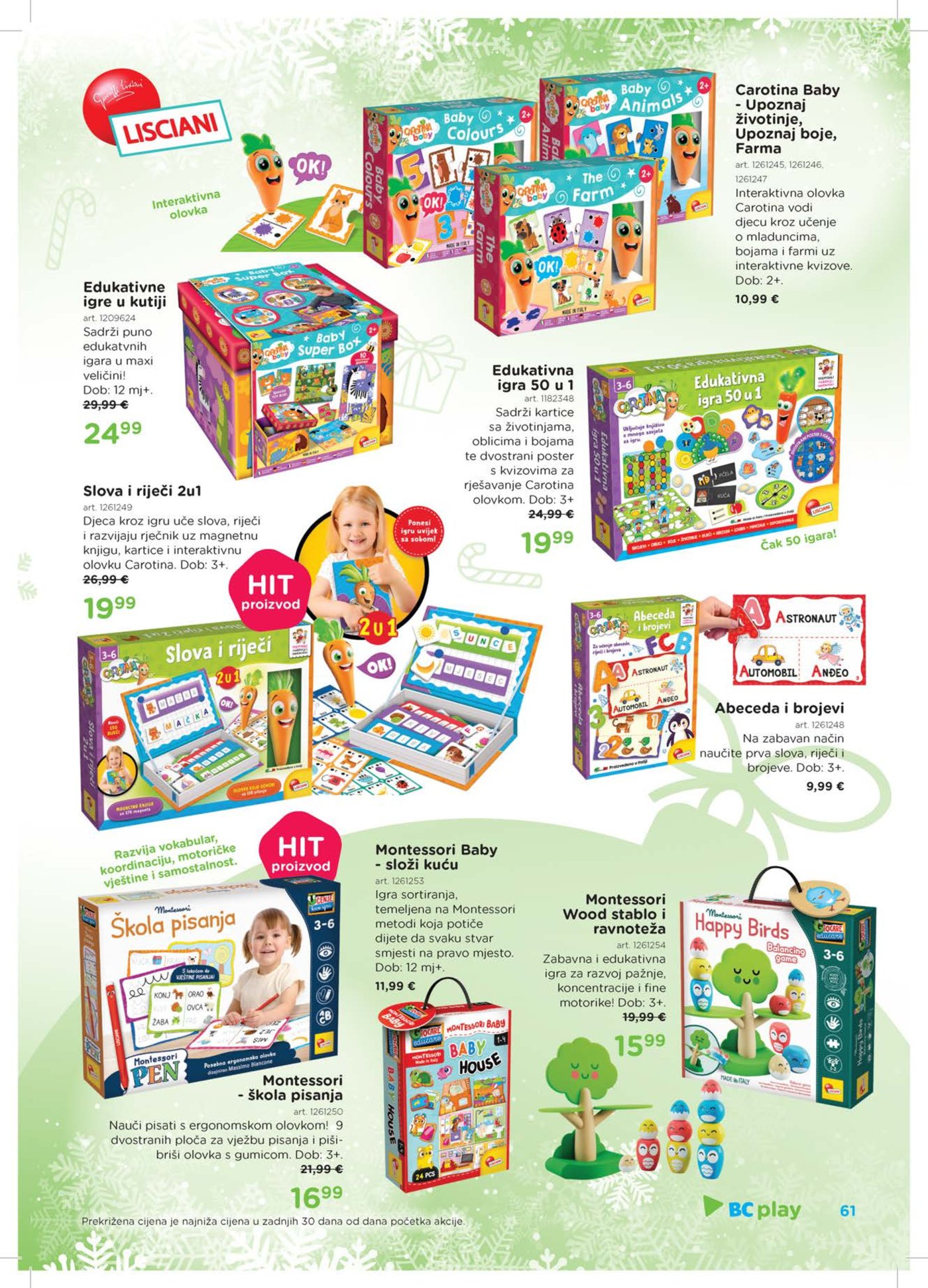 Baby Center Božićni katalog akcija 14.11.2025.-06.01.2026.