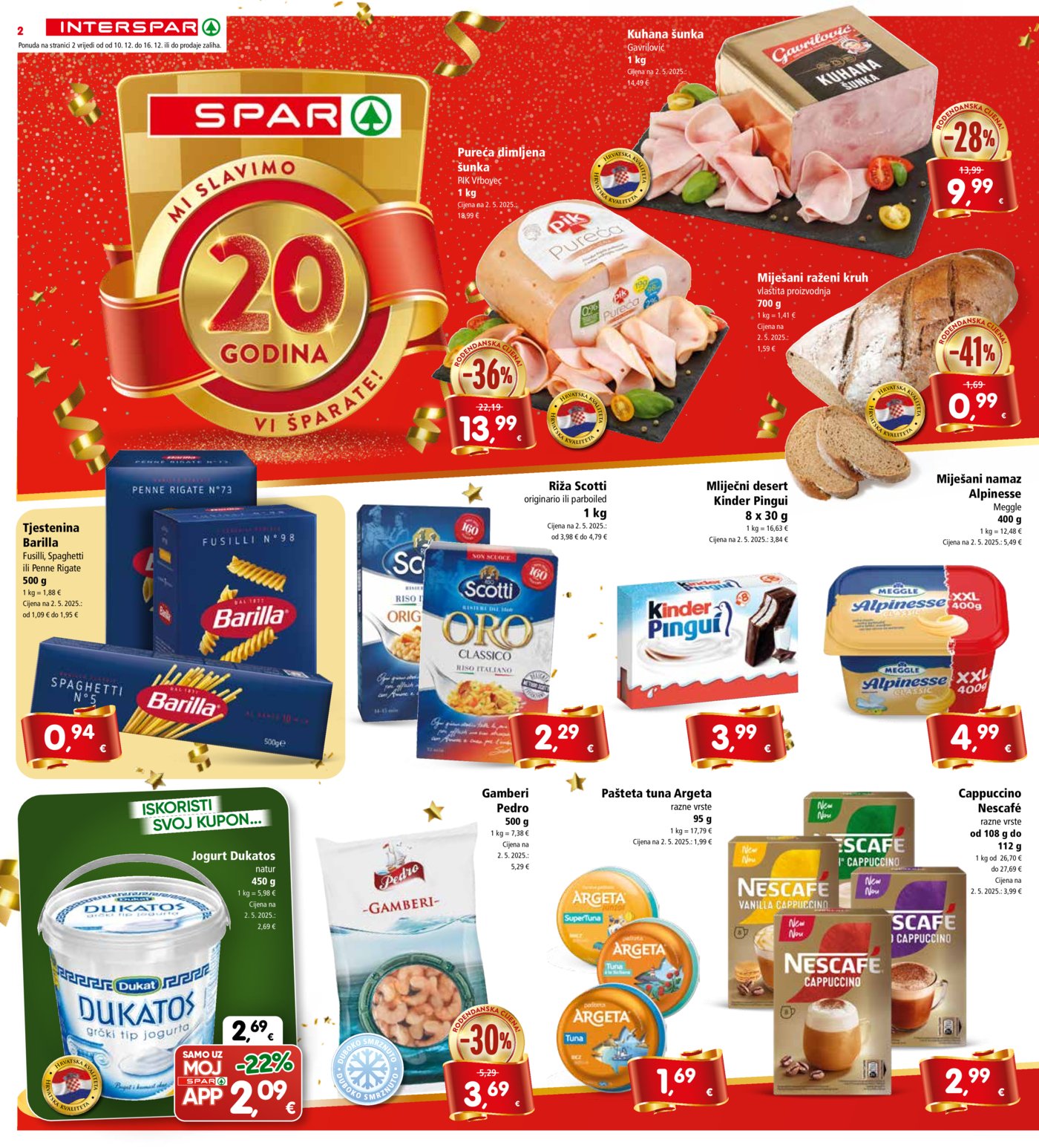 INTERSPAR katalog Akcija 10.12. - 16.12.2025.