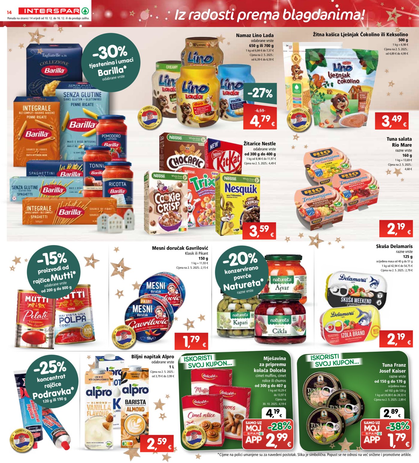 INTERSPAR katalog Akcija 10.12. - 16.12.2025.