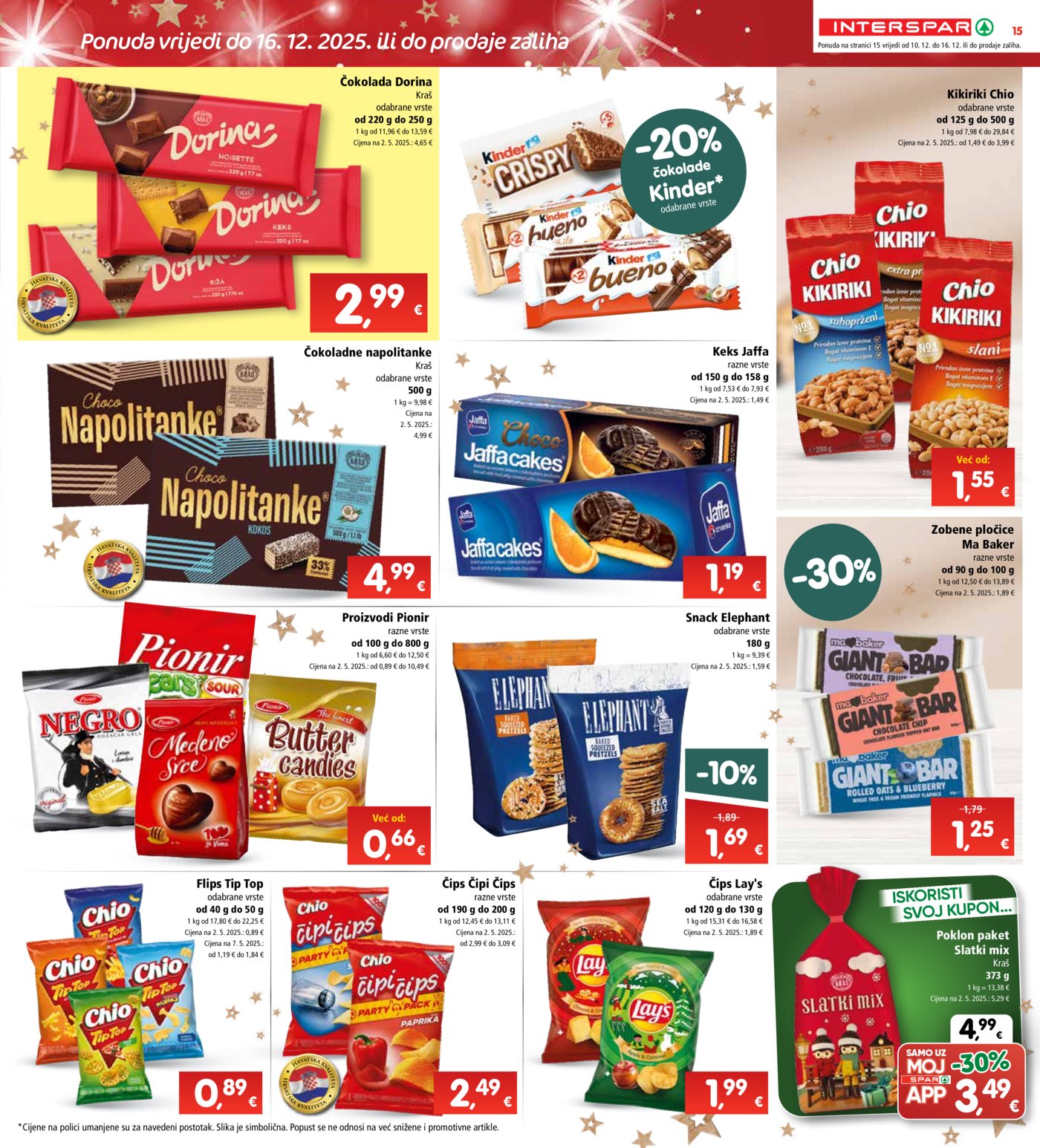 INTERSPAR katalog Akcija 10.12. - 16.12.2025.