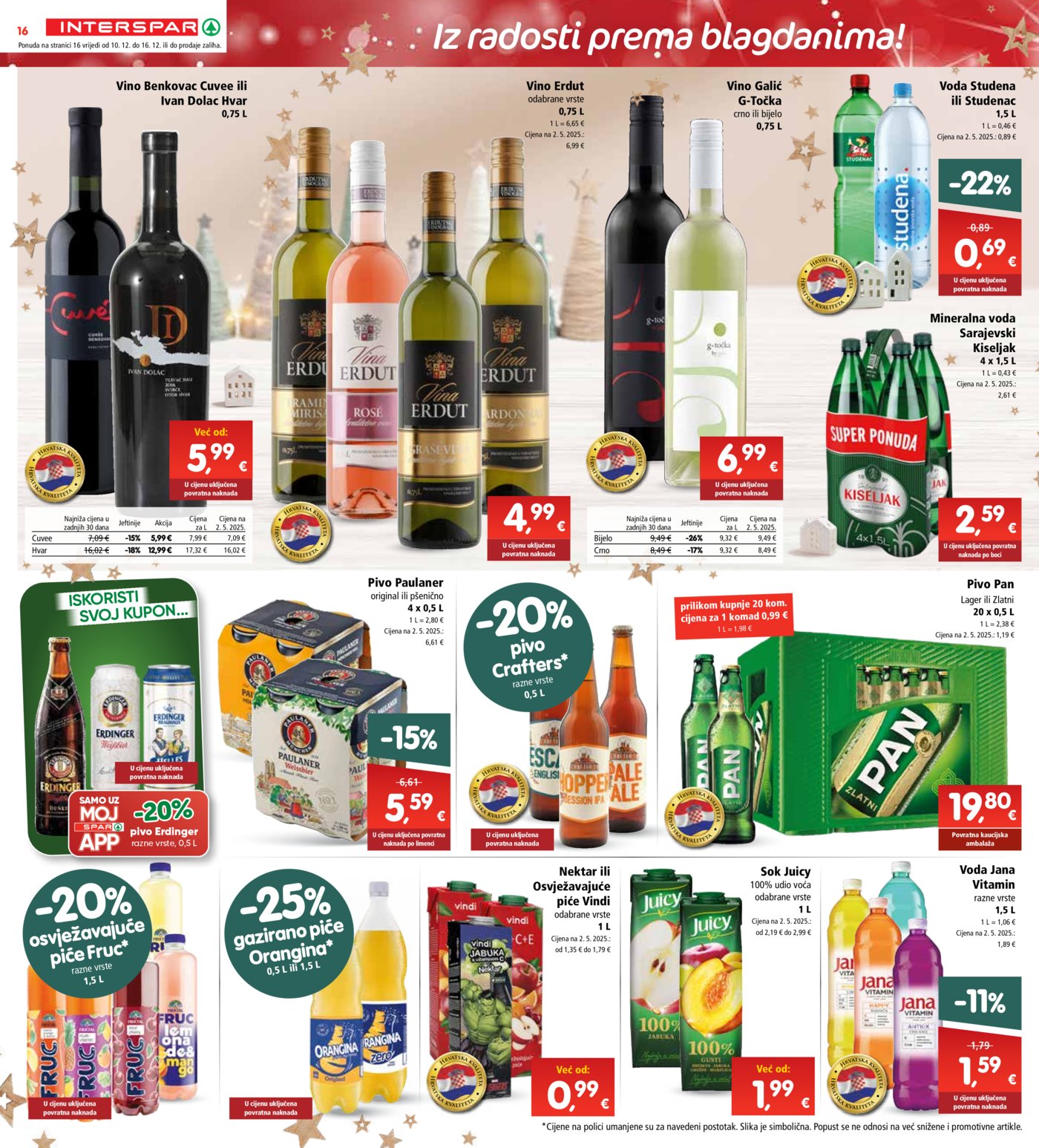 INTERSPAR katalog Akcija 10.12. - 16.12.2025.