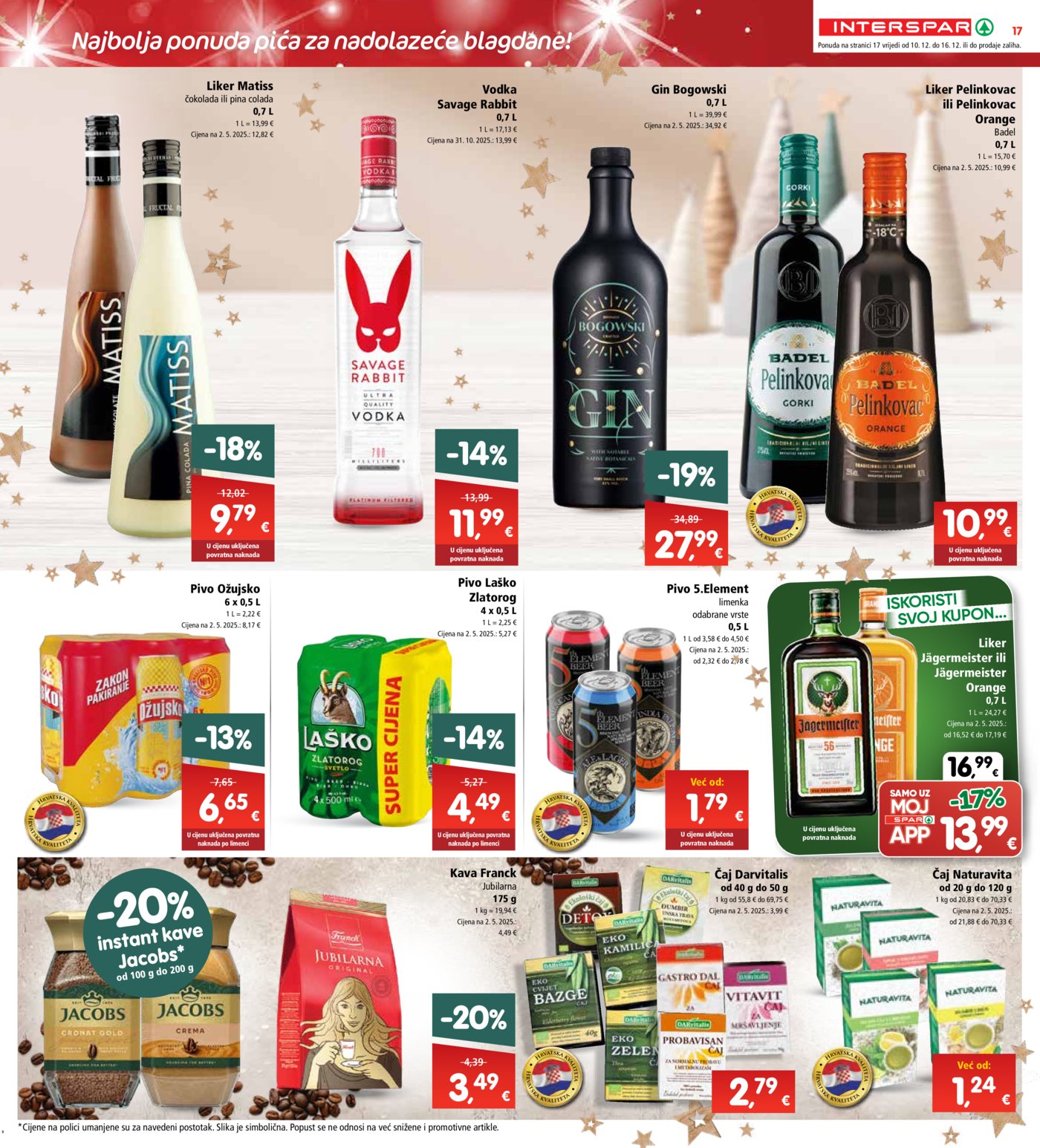 INTERSPAR katalog Akcija 10.12. - 16.12.2025.