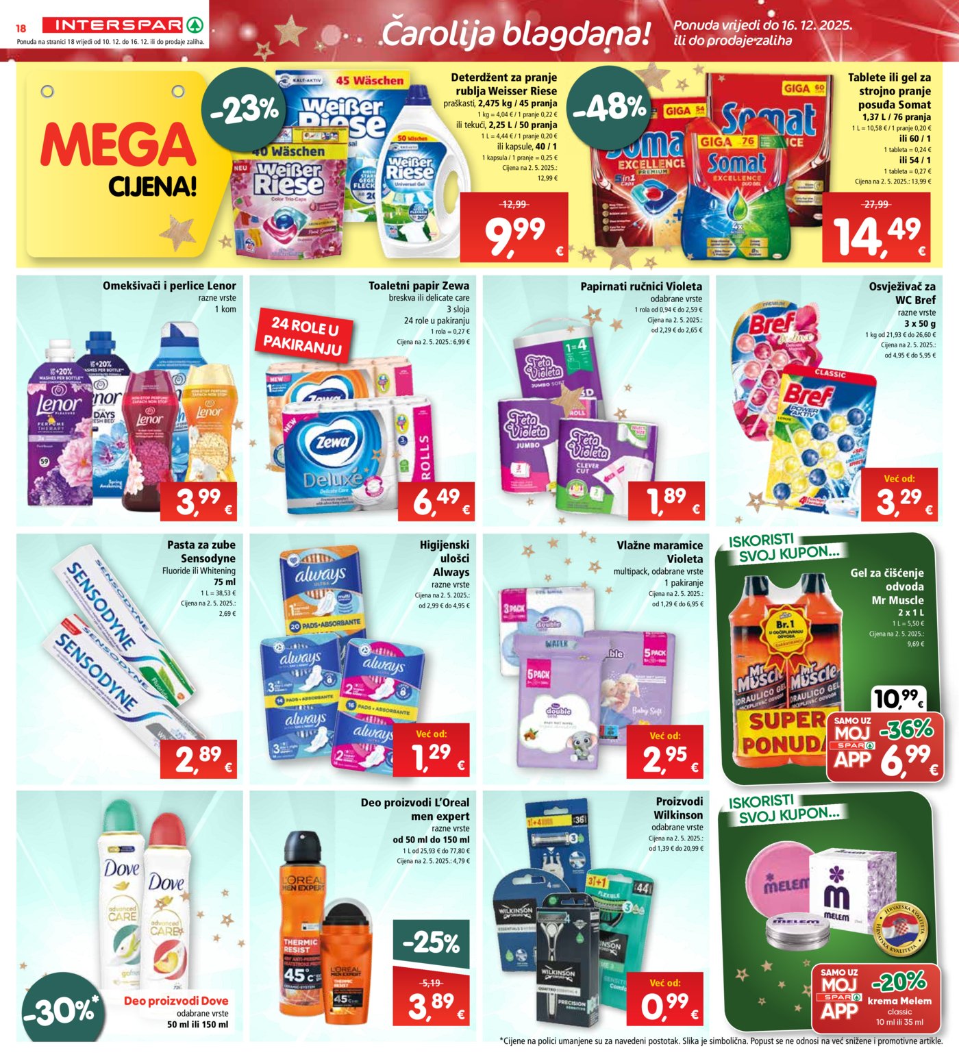 INTERSPAR katalog Akcija 10.12. - 16.12.2025.