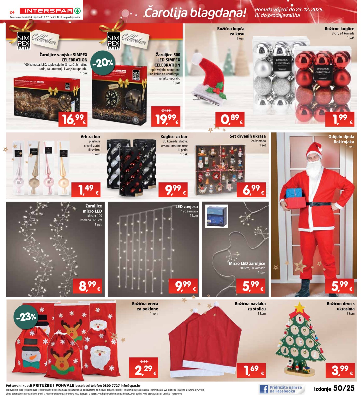 INTERSPAR katalog Akcija 10.12. - 16.12.2025.