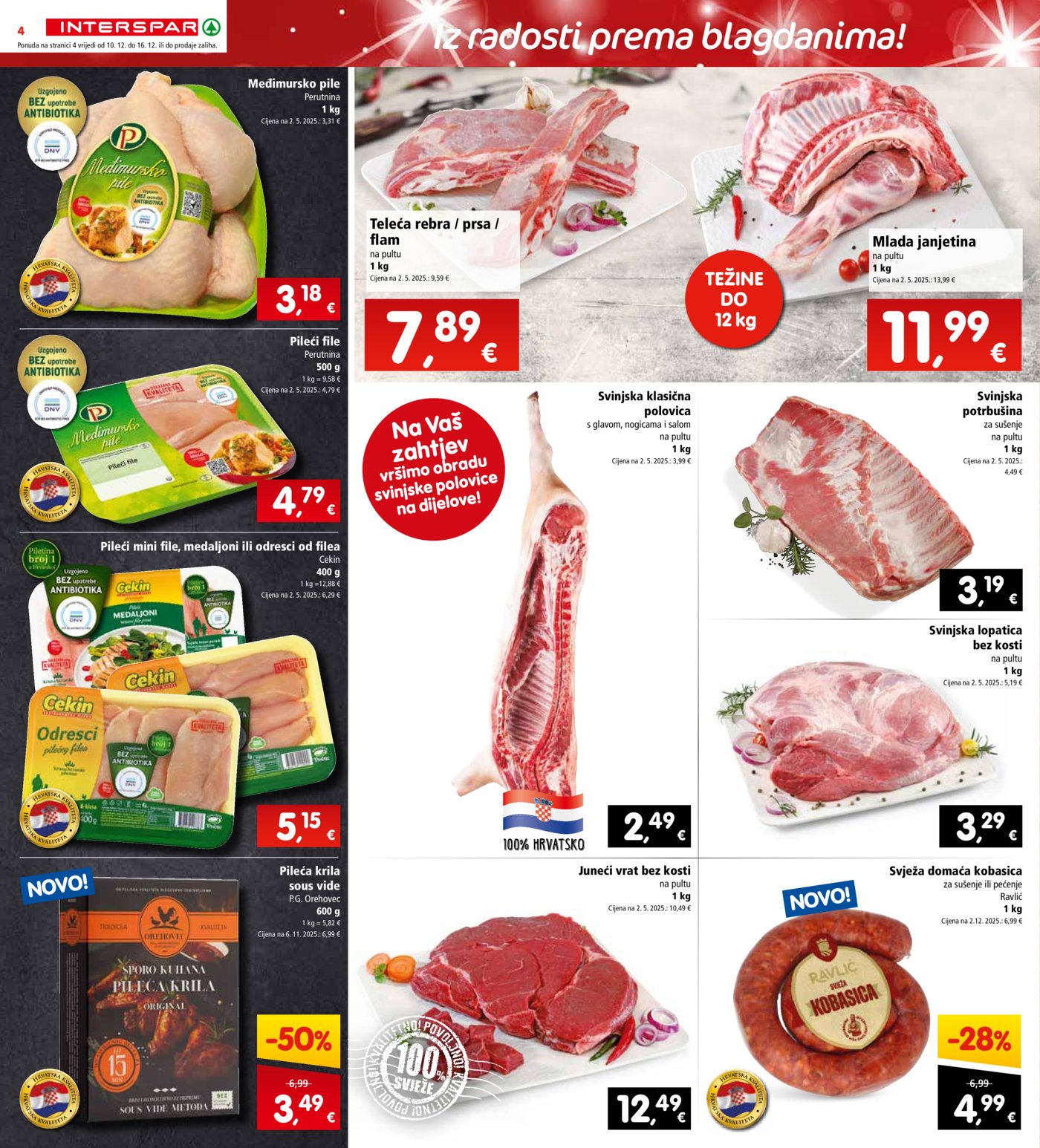 INTERSPAR katalog Akcija 10.12. - 16.12.2025.