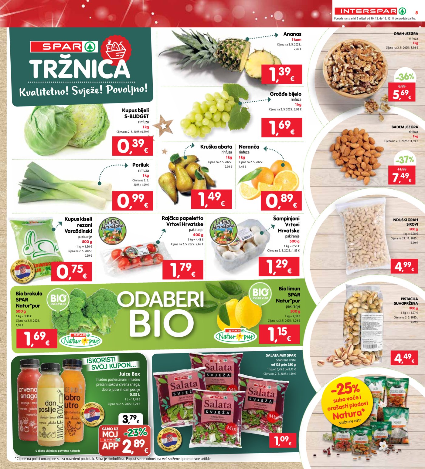 INTERSPAR katalog Akcija 10.12. - 16.12.2025.