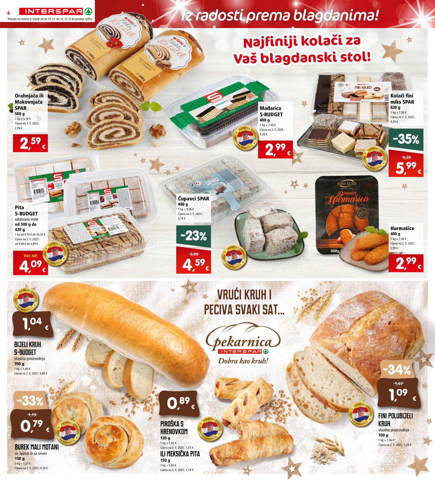 INTERSPAR katalog Akcija 10.12. - 16.12.2025.