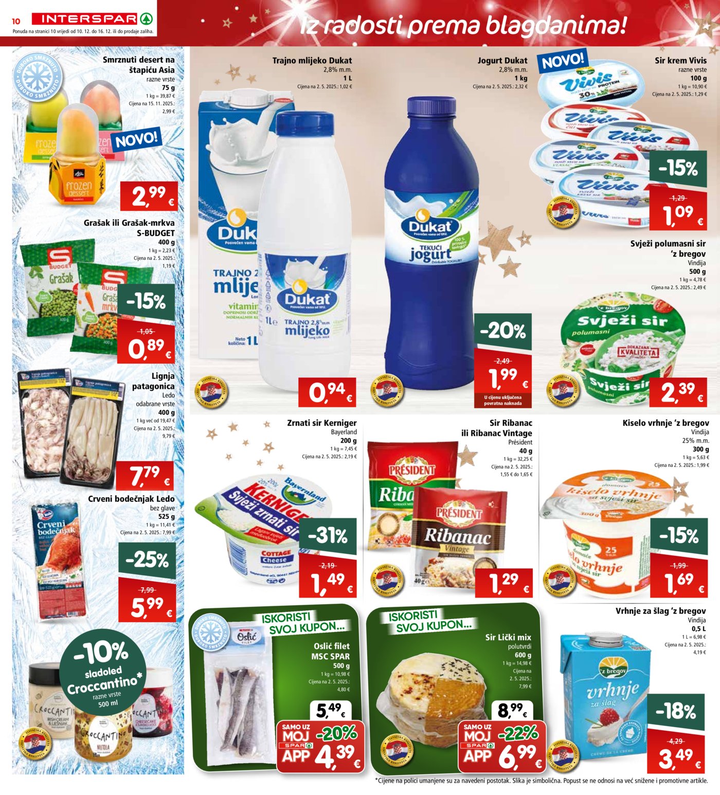 INTERSPAR katalog Akcija 10.12. - 16.12.2025.
