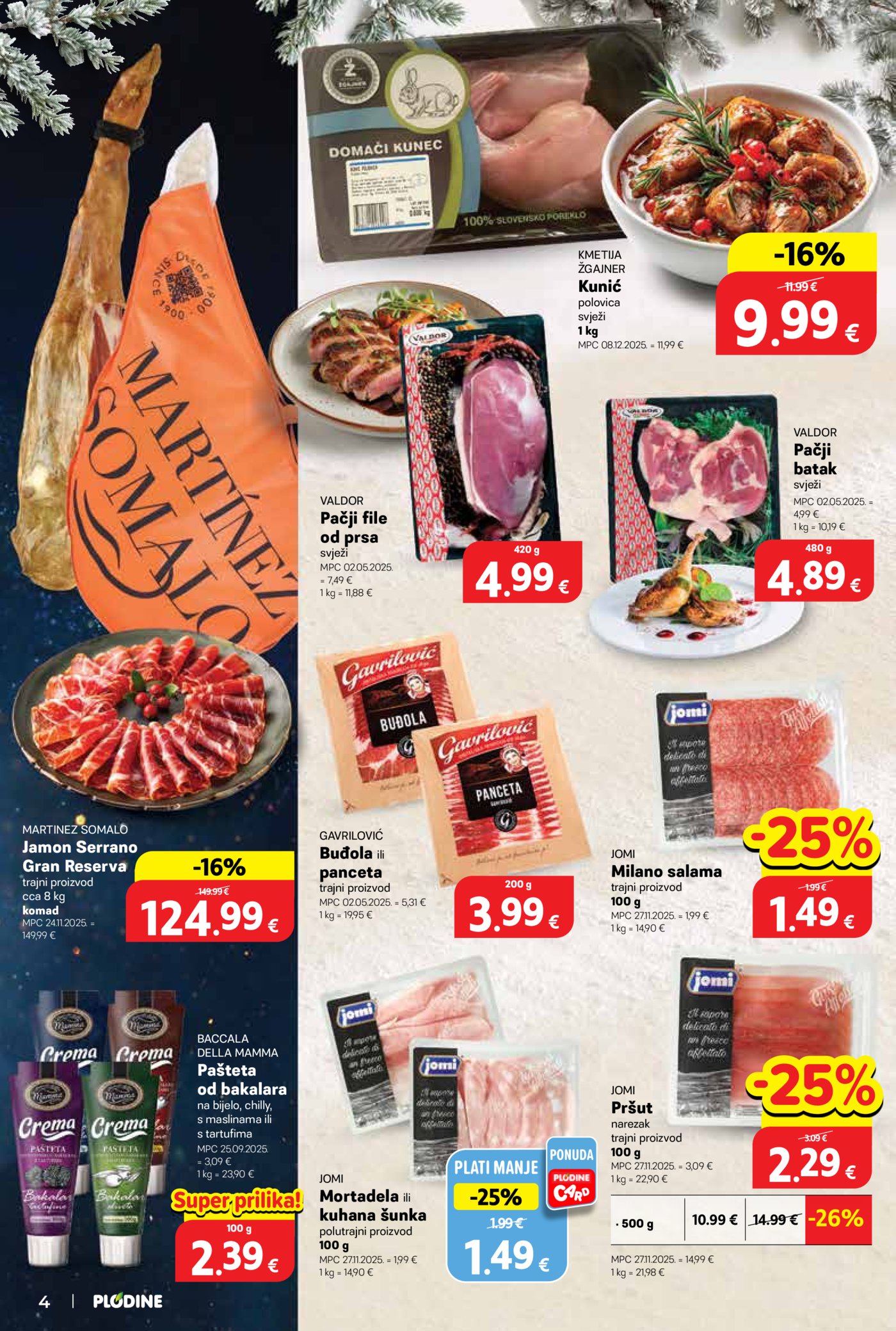Plodine katalog Akcija 10.12.-16.12.2025.